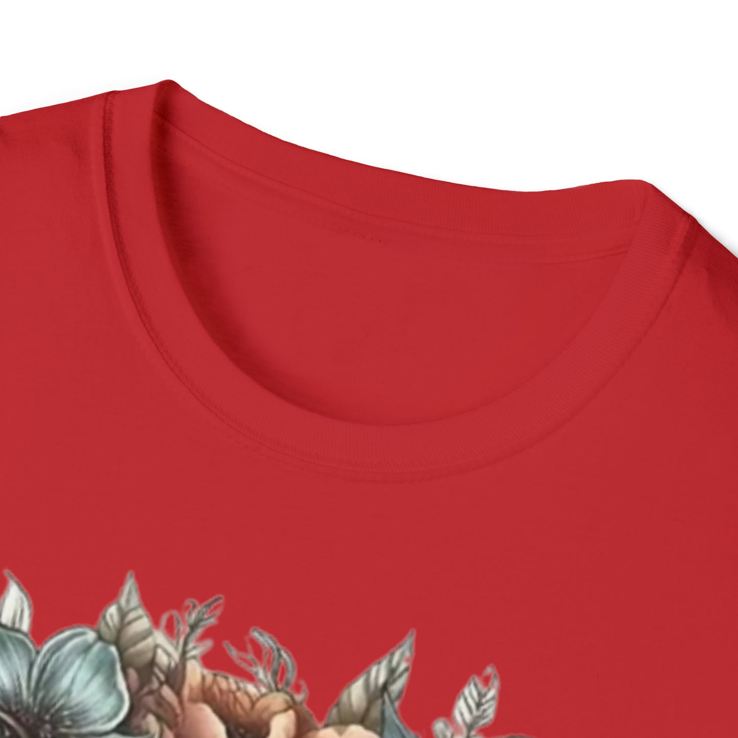 Skull flower Unisex Softstyle T-Shirt