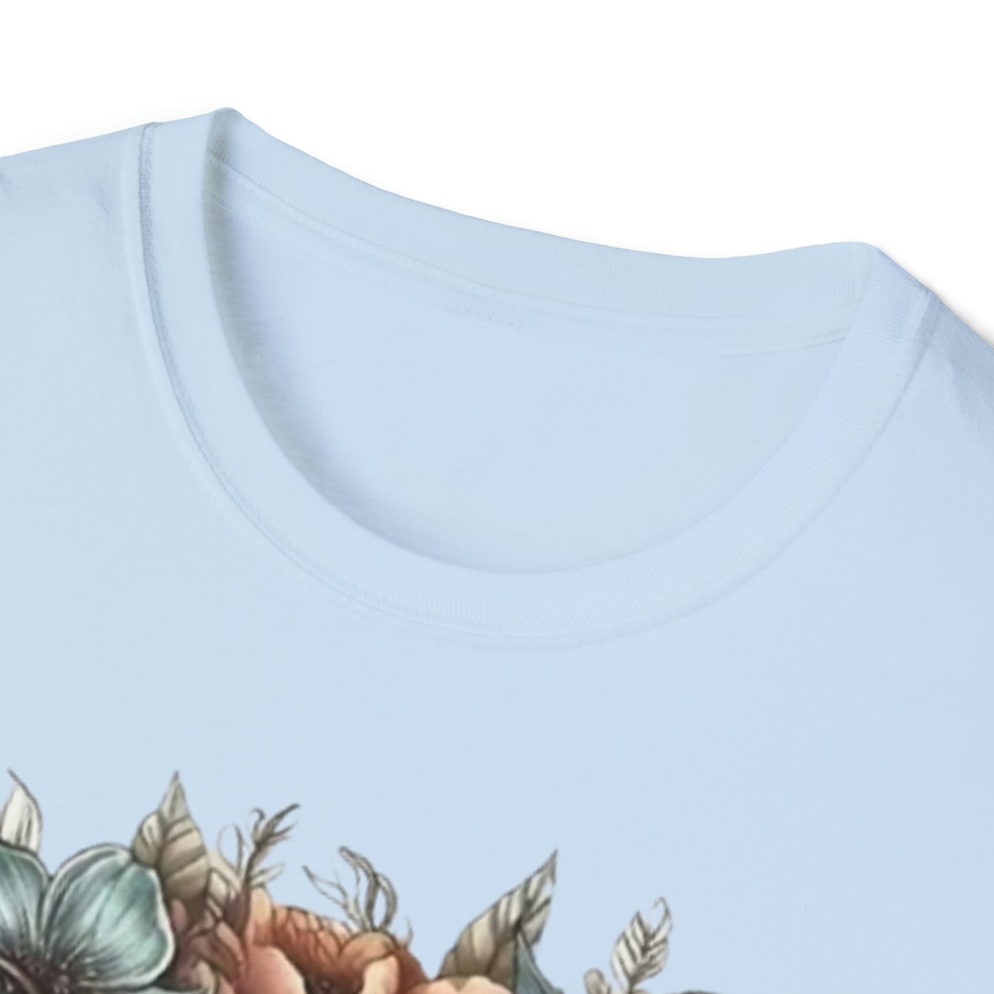 Skull flower Unisex Softstyle T-Shirt