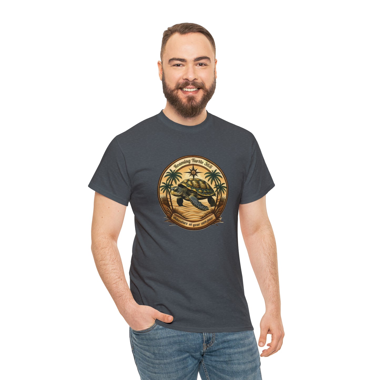 Roaming turtle 365. Unisex Heavy Cotton Tee