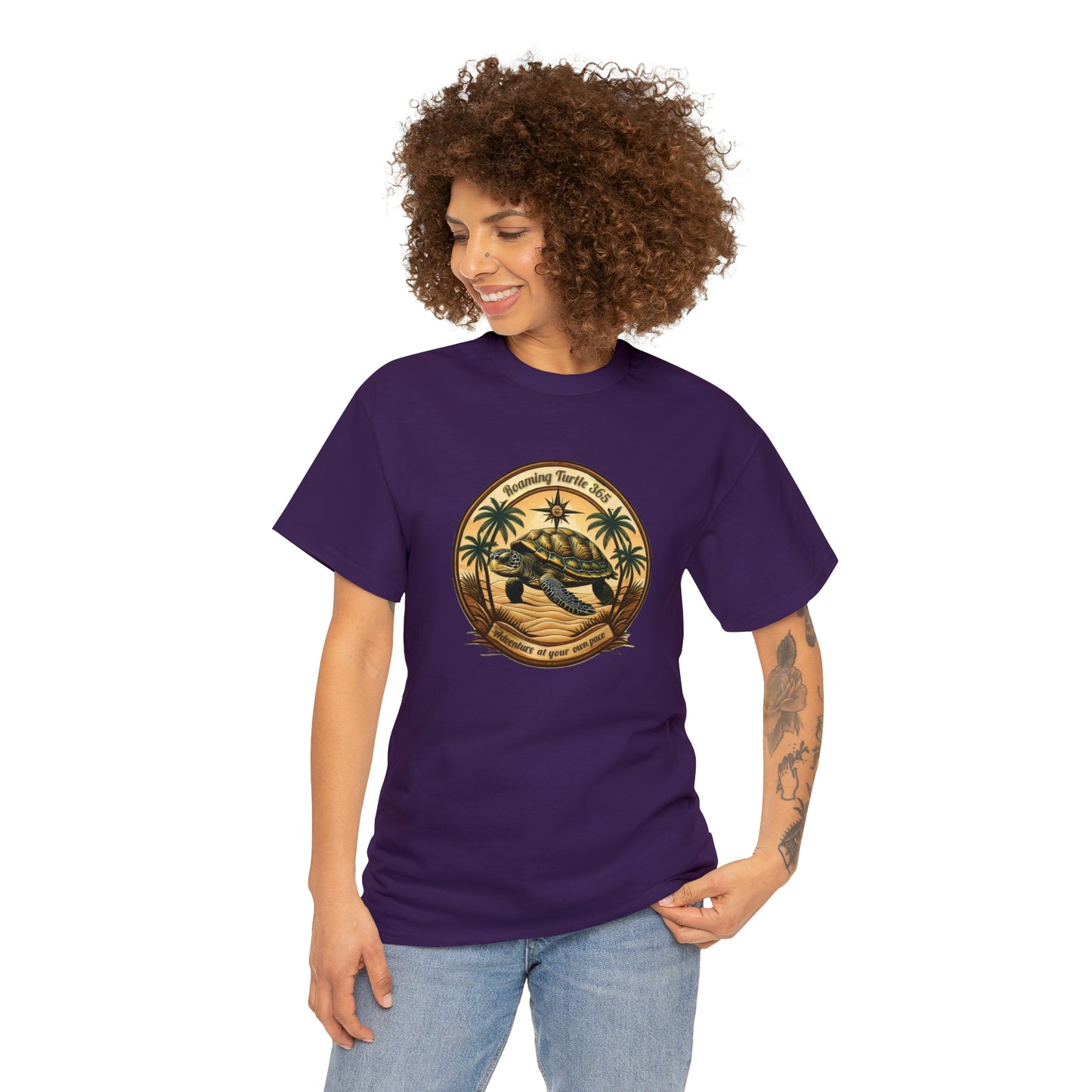 Roaming turtle 365. Unisex Heavy Cotton Tee