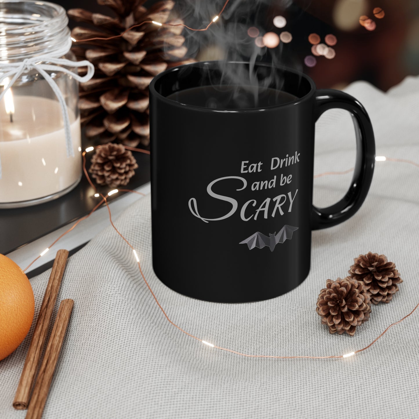 Skull mug 11oz Black Mug