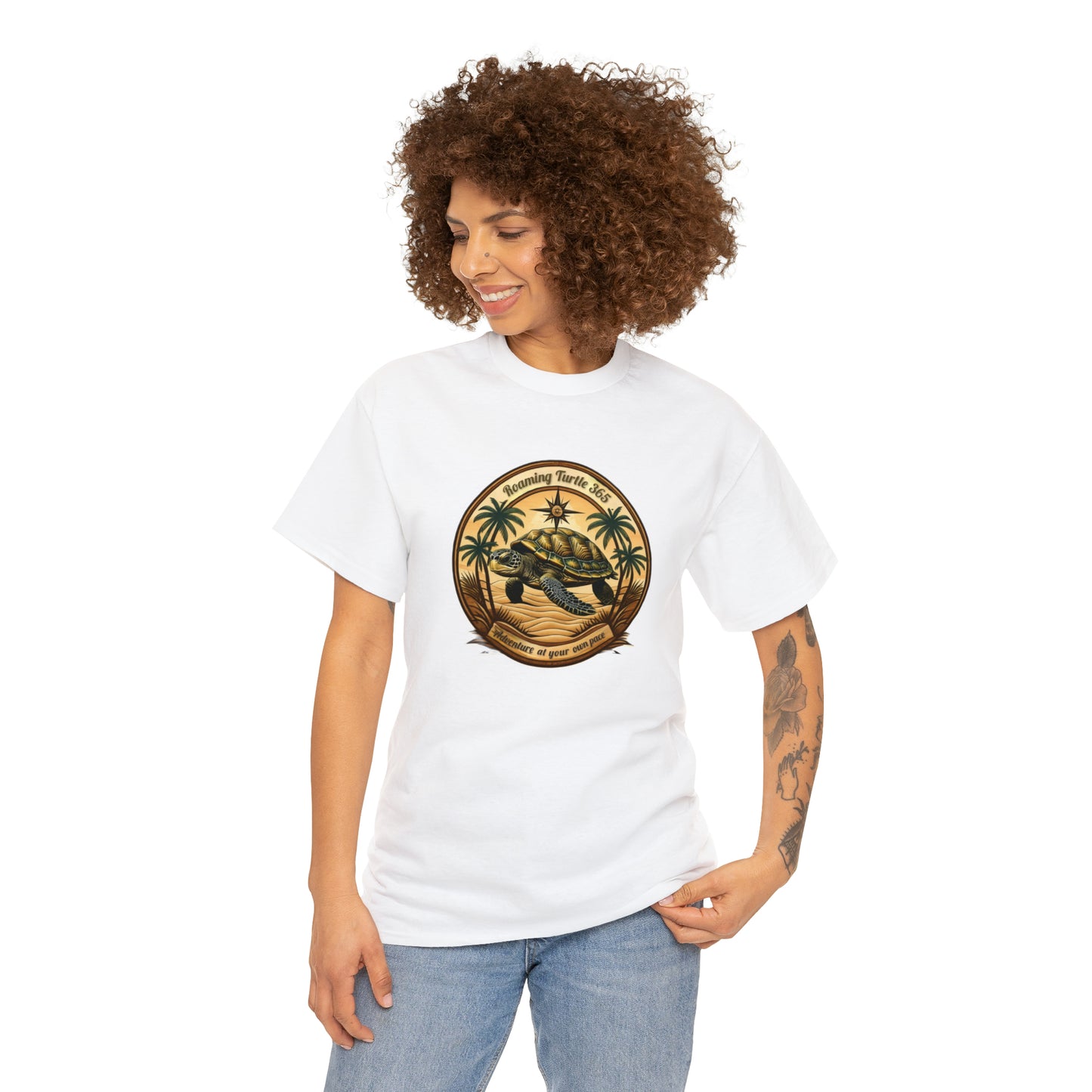 Roaming turtle 365. Unisex Heavy Cotton Tee