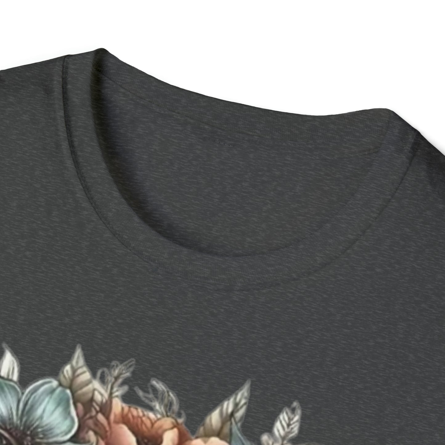 Skull flower Unisex Softstyle T-Shirt
