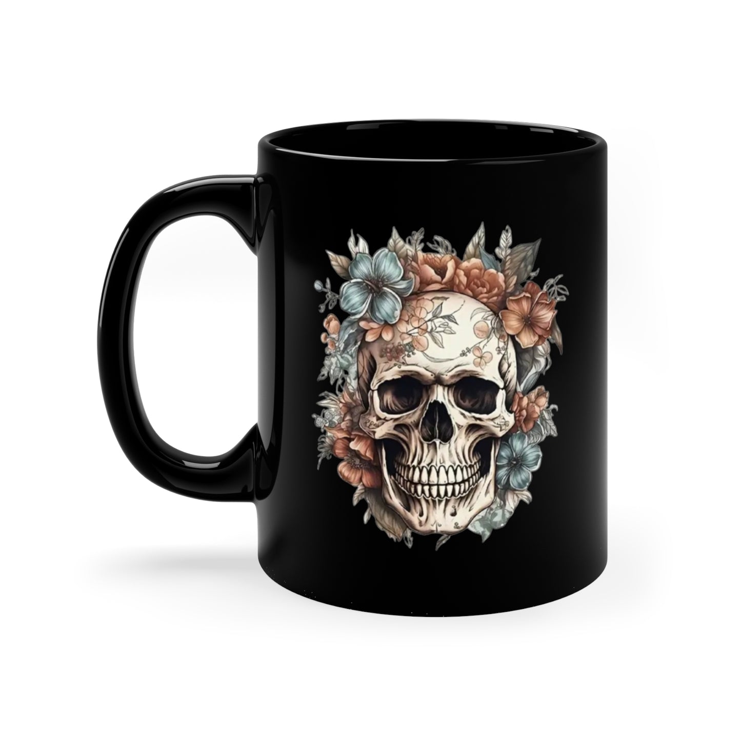 Skull mug 11oz Black Mug