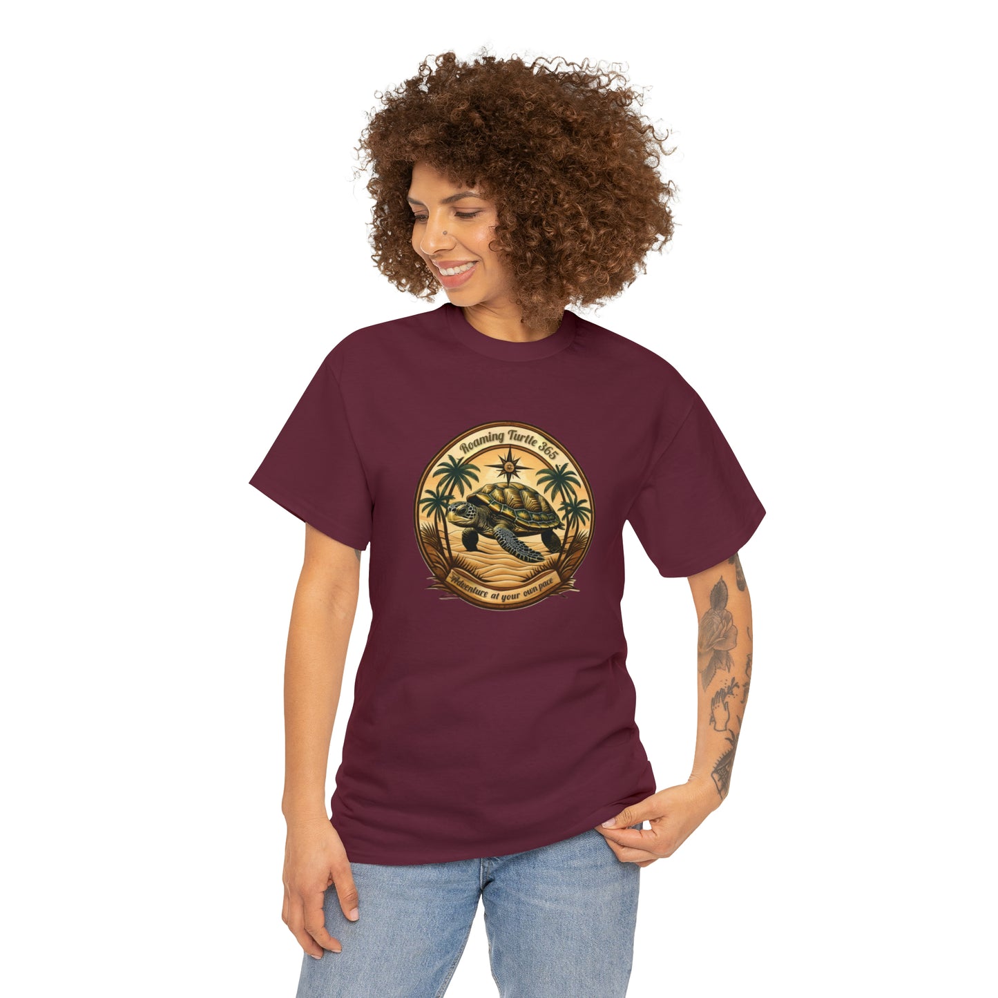 Roaming turtle 365. Unisex Heavy Cotton Tee