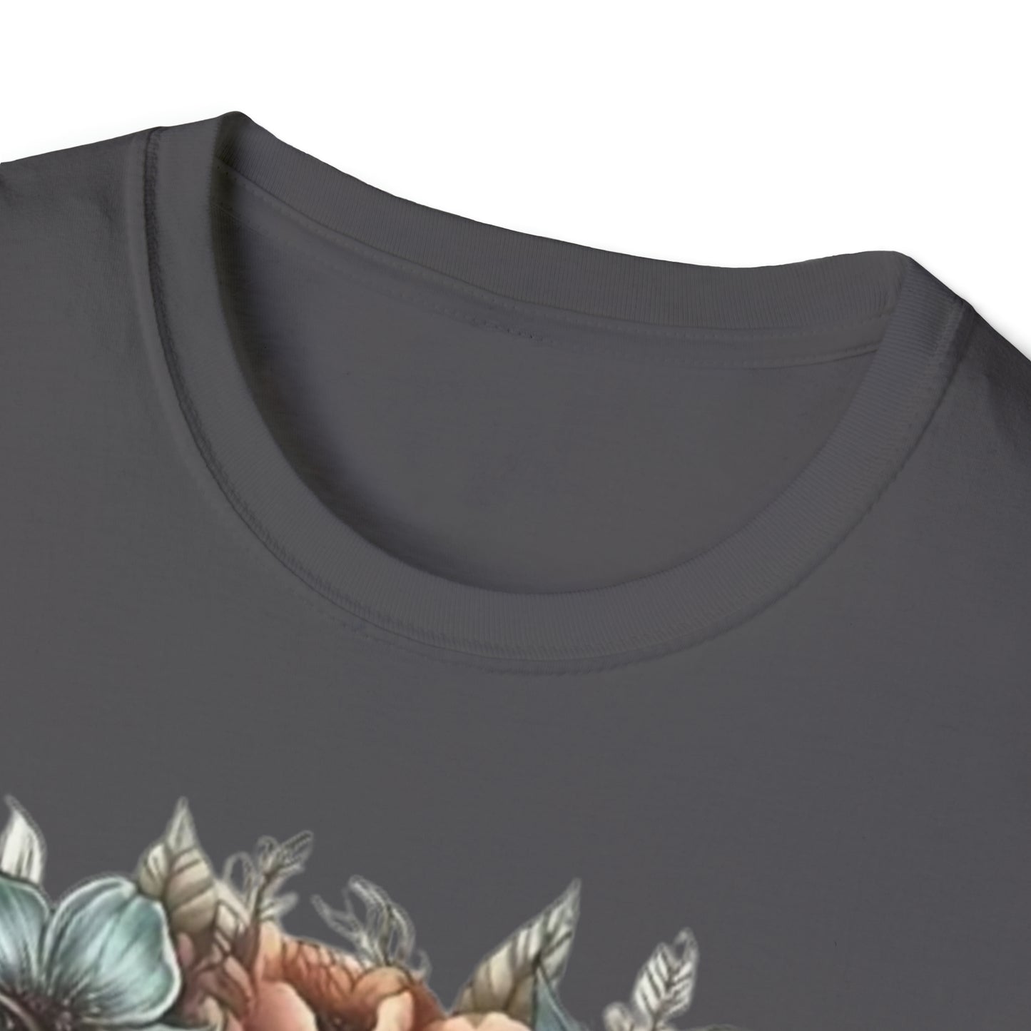 Skull flower Unisex Softstyle T-Shirt