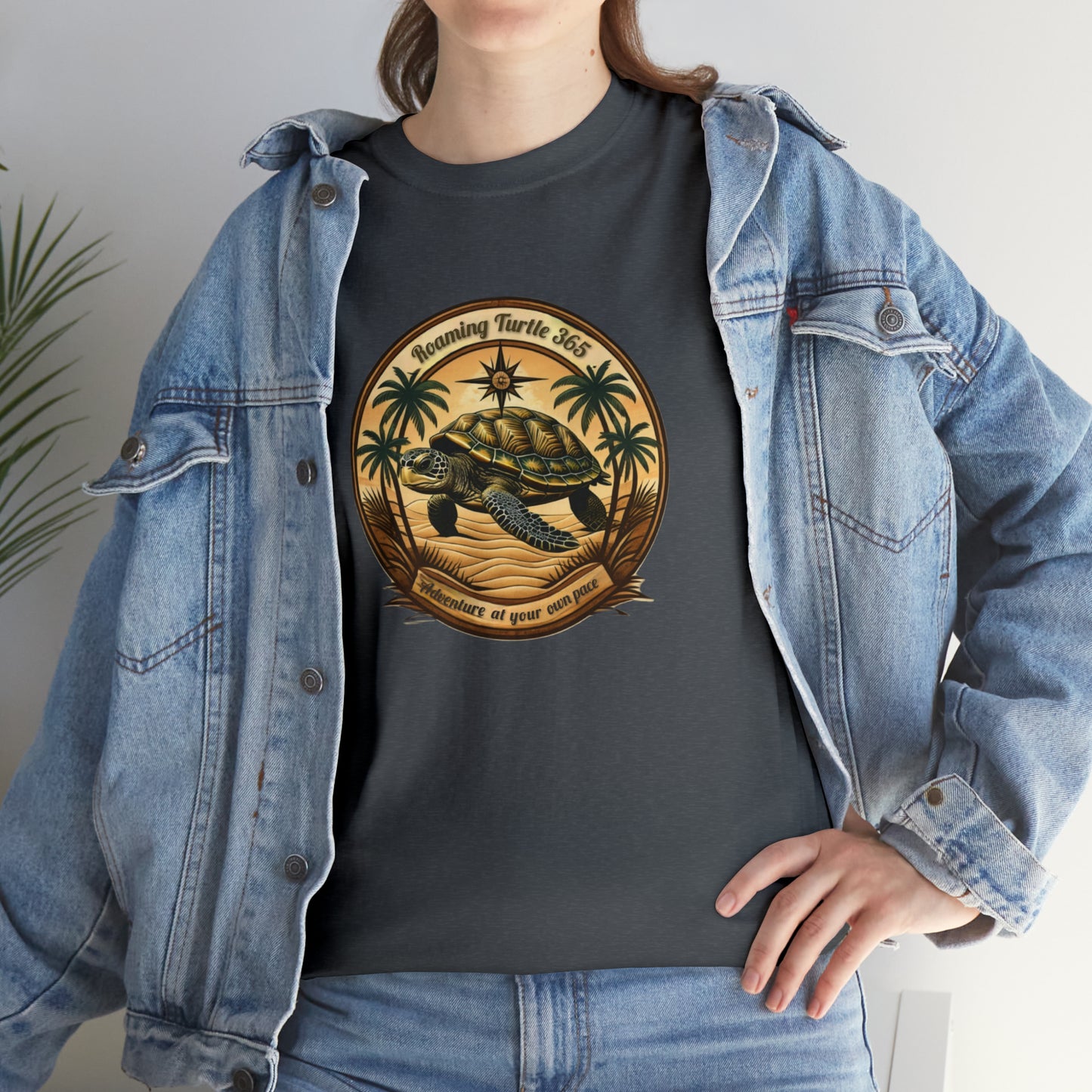 Roaming turtle 365. Unisex Heavy Cotton Tee