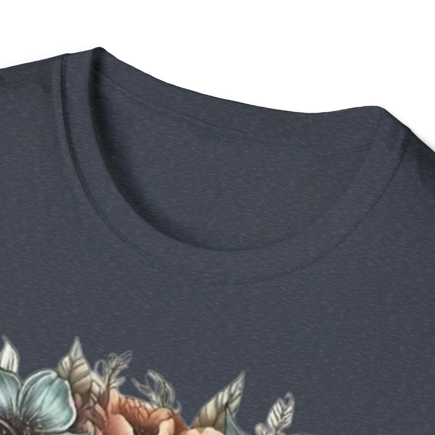 Skull flower Unisex Softstyle T-Shirt