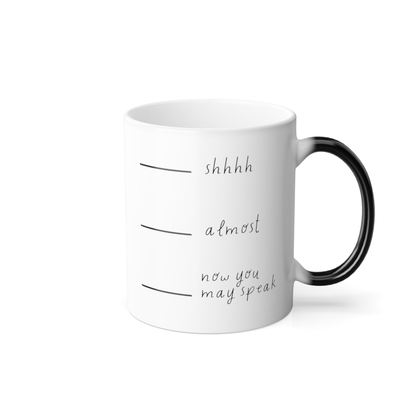 Coffee "life is to short" Color Morphing Mug, 11oz