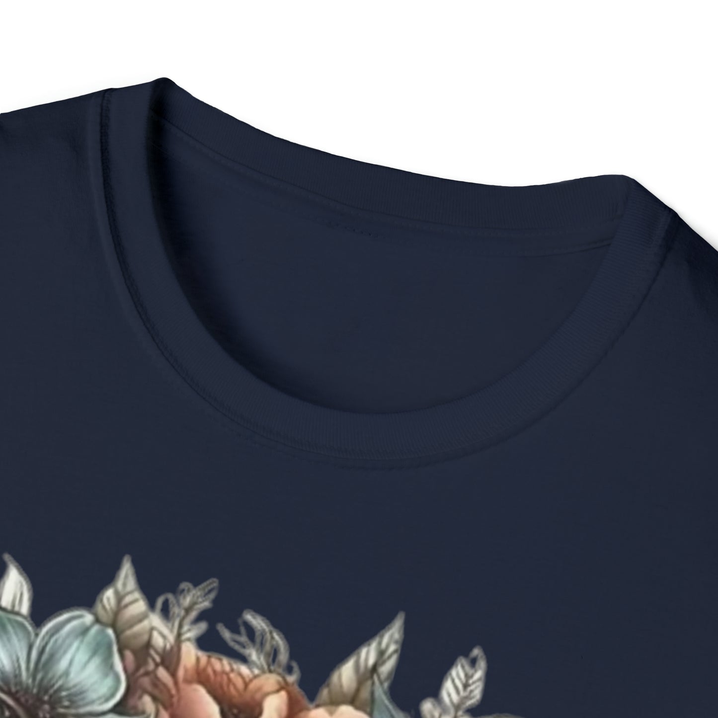 Skull flower Unisex Softstyle T-Shirt