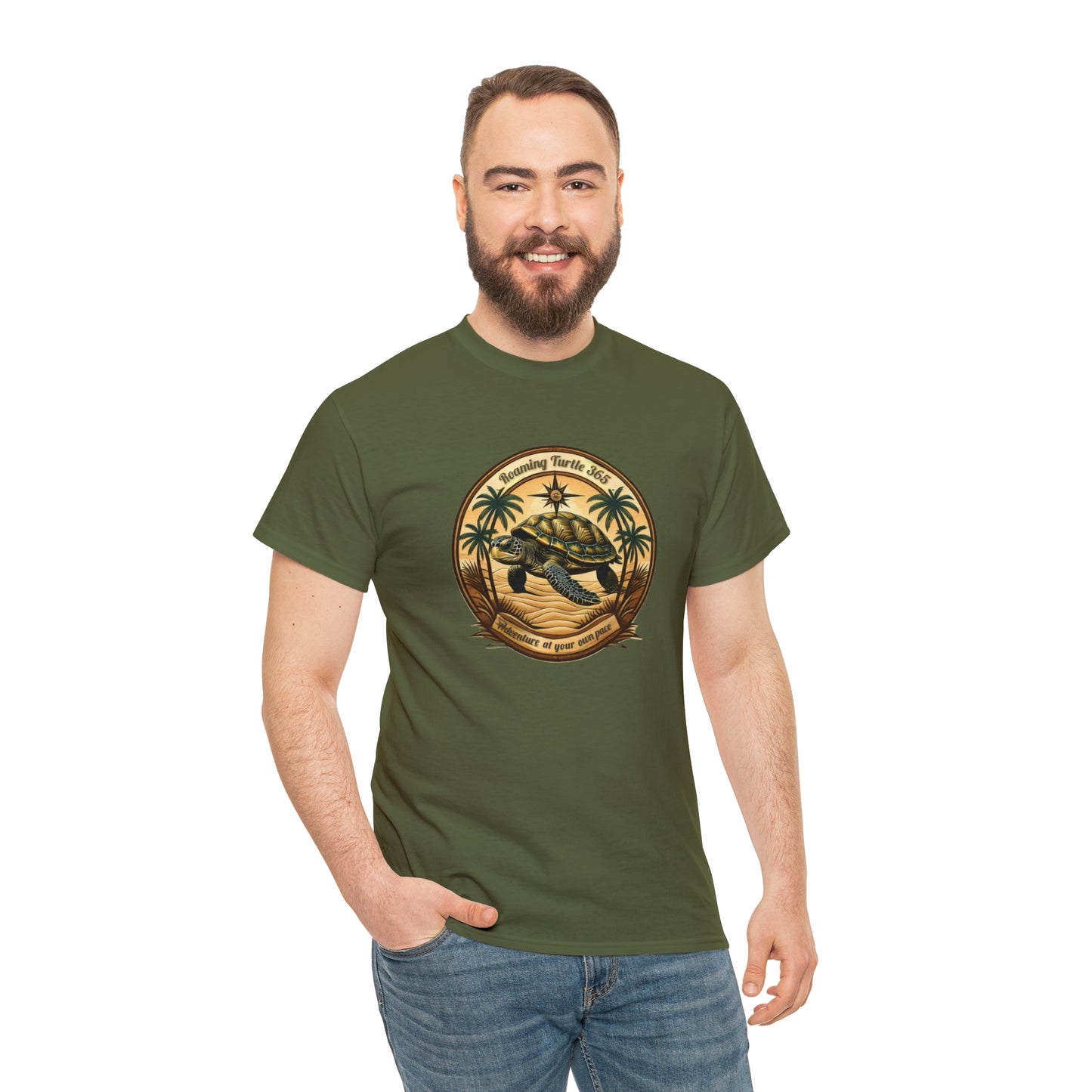 Roaming turtle 365. Unisex Heavy Cotton Tee