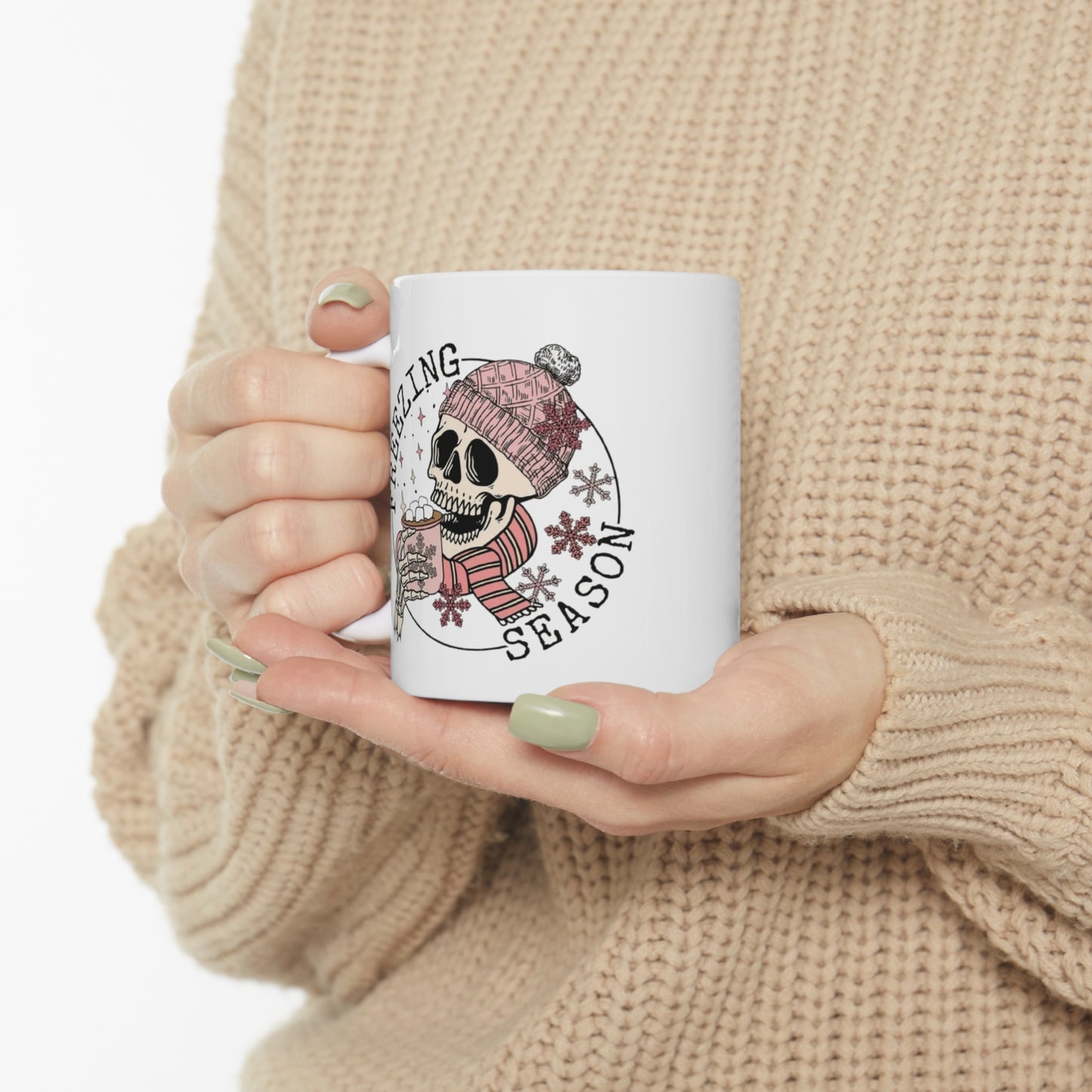Christmas Chilli skull Ceramic Mug 11oz