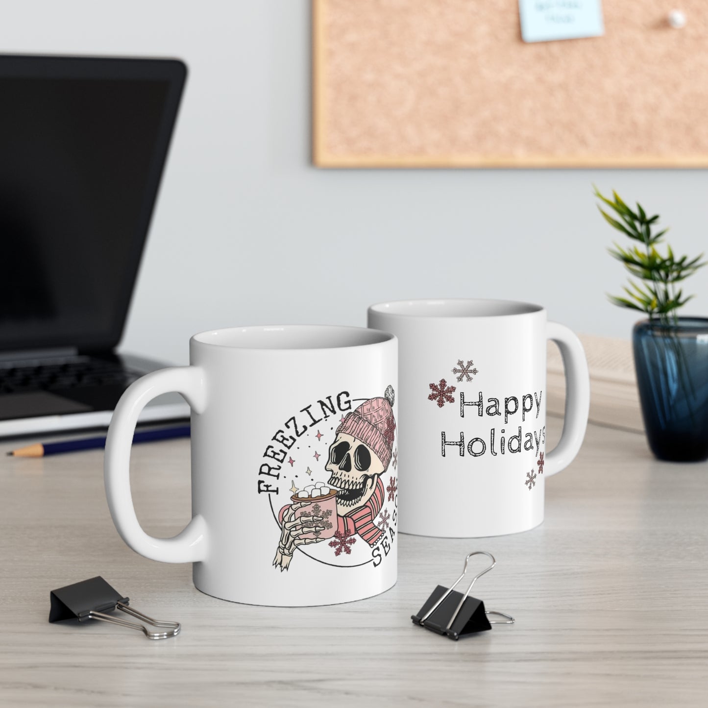 Christmas Chilli skull Ceramic Mug 11oz