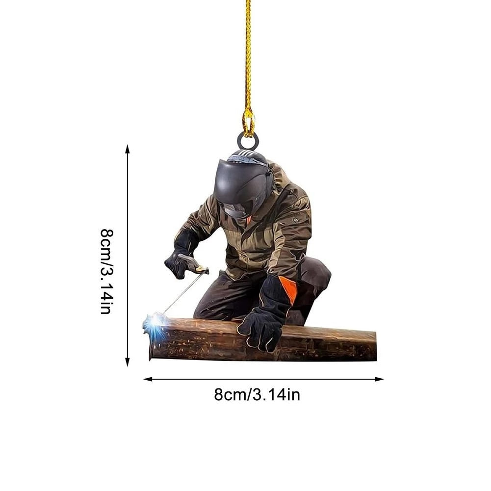 Firefighter Armor Custom Shaped Acrylic Ornamen Firefighter Ornament Firefighter Christmas Ornament Firefighter Gifts For Men