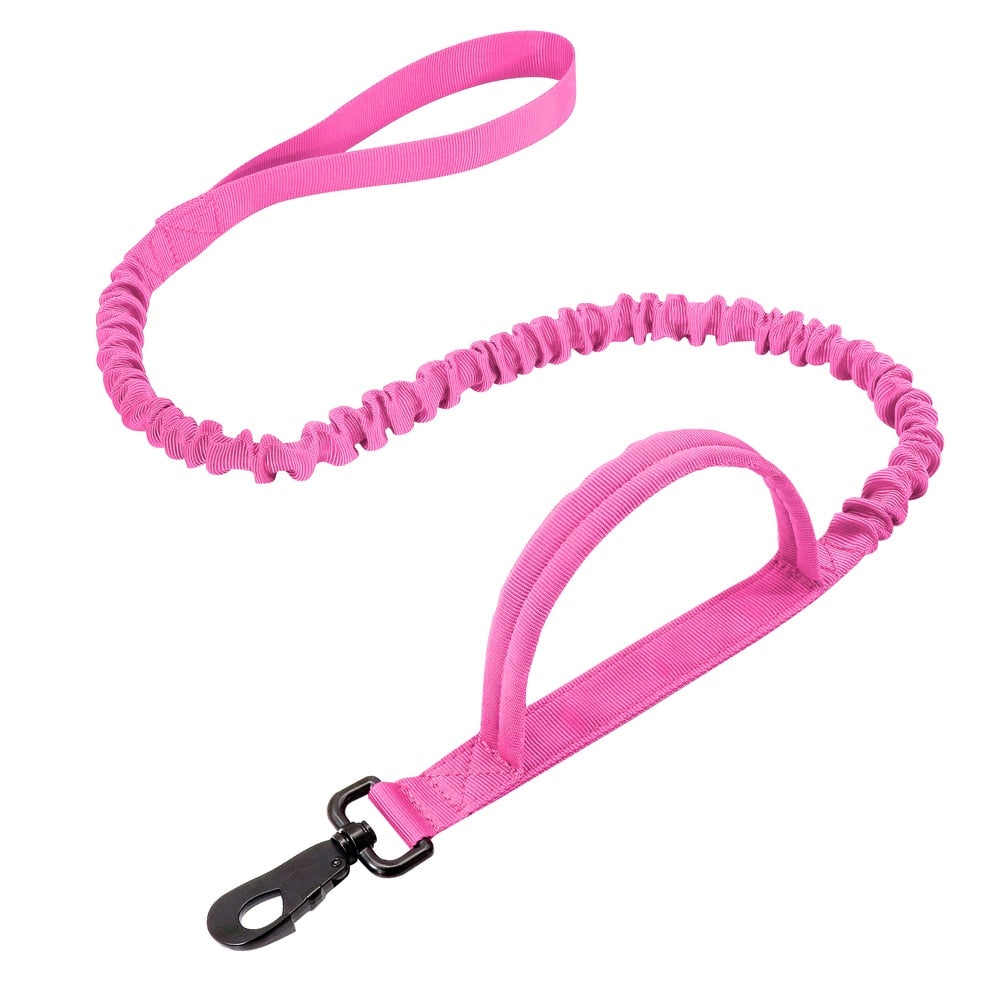 Durable Military Tactical Dog Collar Bungee Leash Set Pet Nylon Walking Training Collar For Medium Large Dogs German Shepard