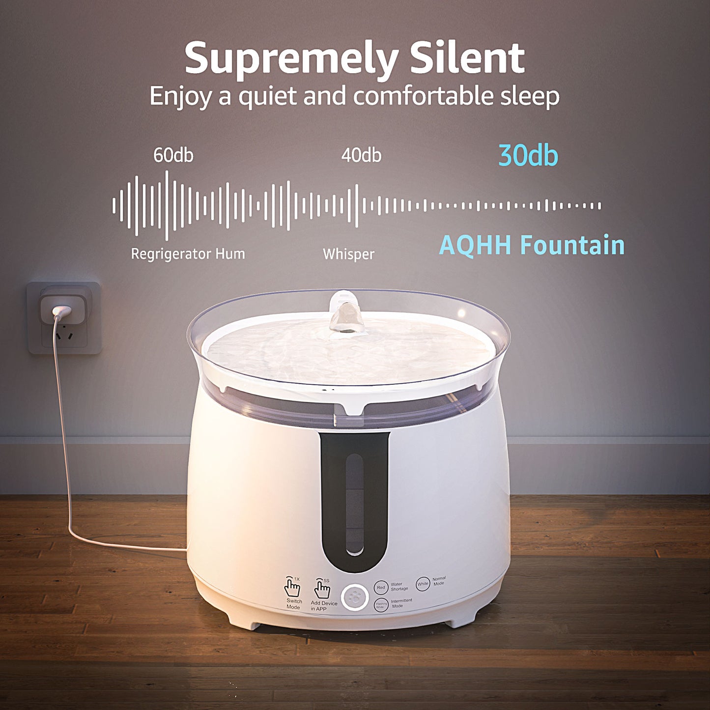 Cat Water Fountain Auto Filter Wireless Smart Pet Cat Drinker Bowl 2L Recirculate Filtring Drinker for Cats pet Water Dispenser