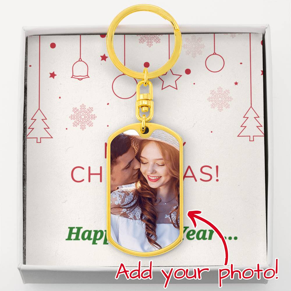 Dog Tag BU Swivel Keychain + POD MC