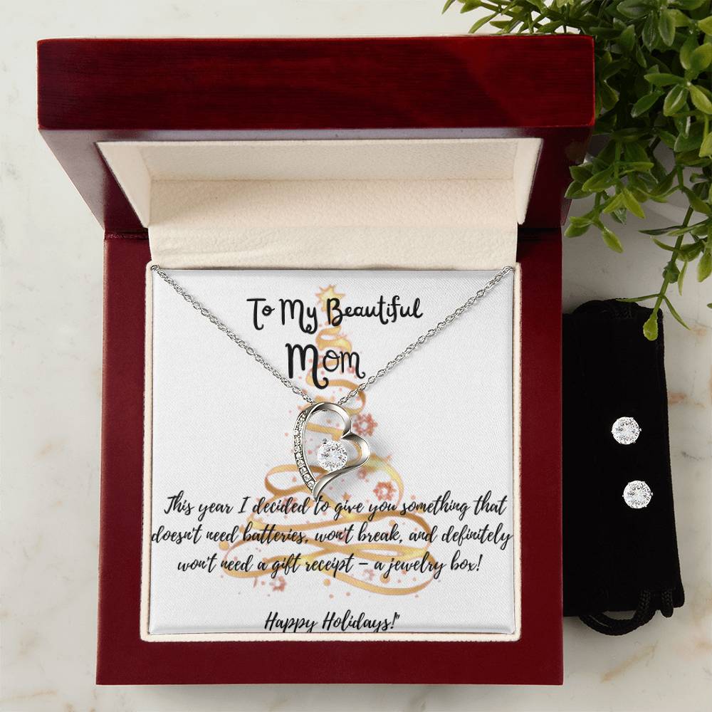 Jewelry Set Beautiful Mom Happy Holidays (Humor 1)