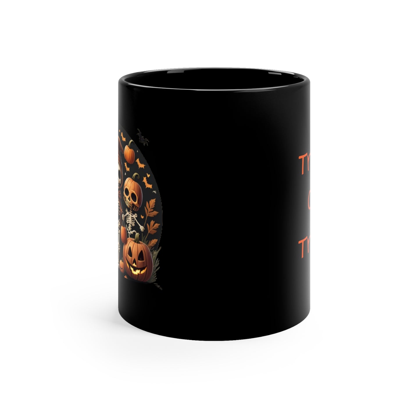 Skeleton trio 11oz Black Mug