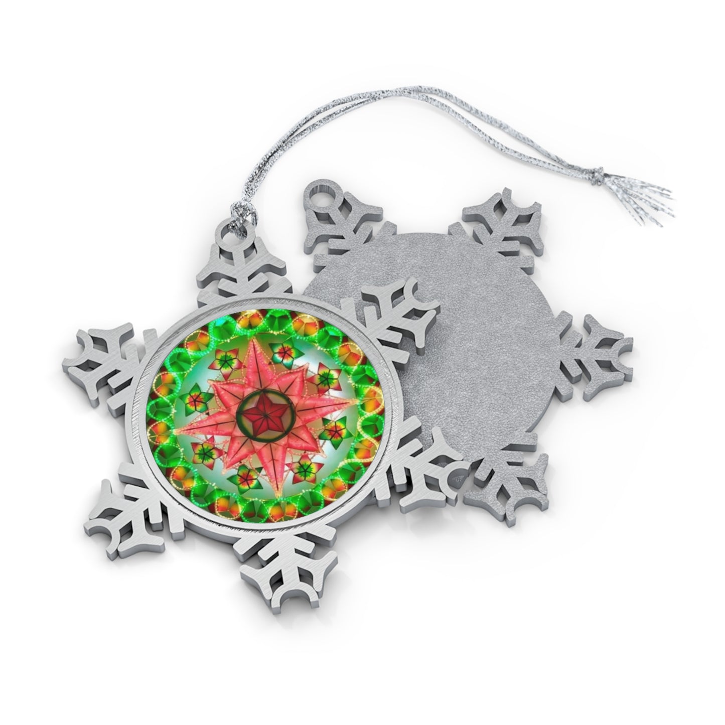 Filipino Parol Pewter Snowflake Ornament