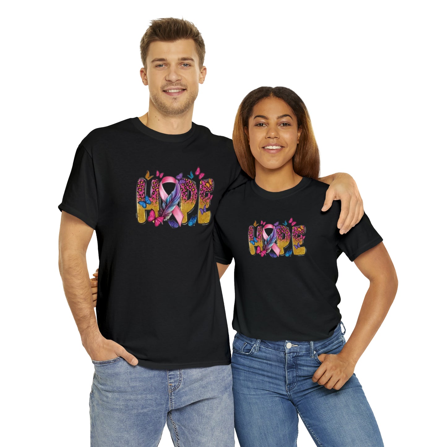 Breast cancer awareness Unisex Heavy Cotton Tee