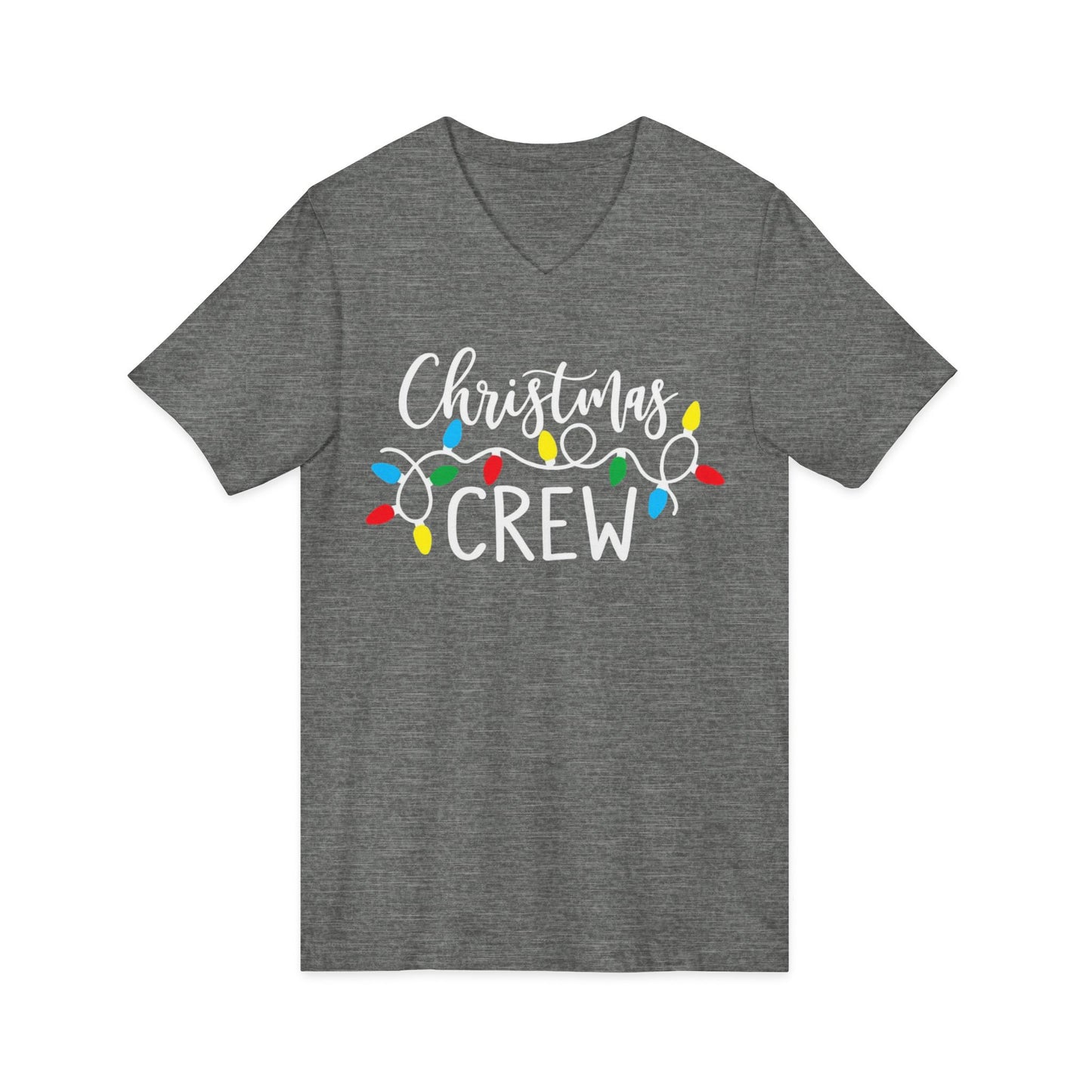 Christmas Crew Shirt  Matching Christmas Family T-Shirts  Holiday Lights Graphic Tee  Cute Xmas Shirt Women  Festive Holiday Party Outfit