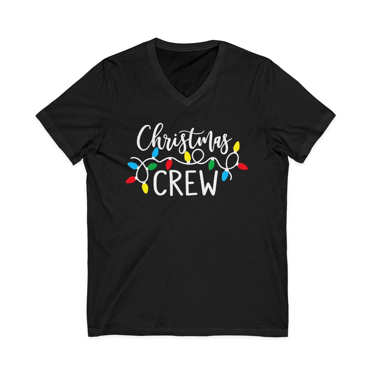 Christmas Crew Shirt  Matching Christmas Family T-Shirts  Holiday Lights Graphic Tee  Cute Xmas Shirt Women  Festive Holiday Party Outfit