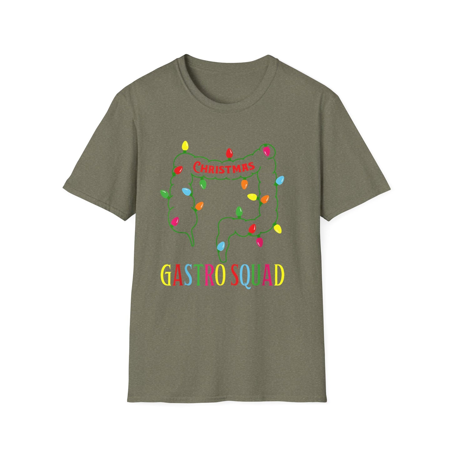 Gastroenterology Holiday T-Shirt GI Squad, Unisex Tee for Medical Professionals, Stomach Doctor Gift, Gastroenterologist Present, Digestive