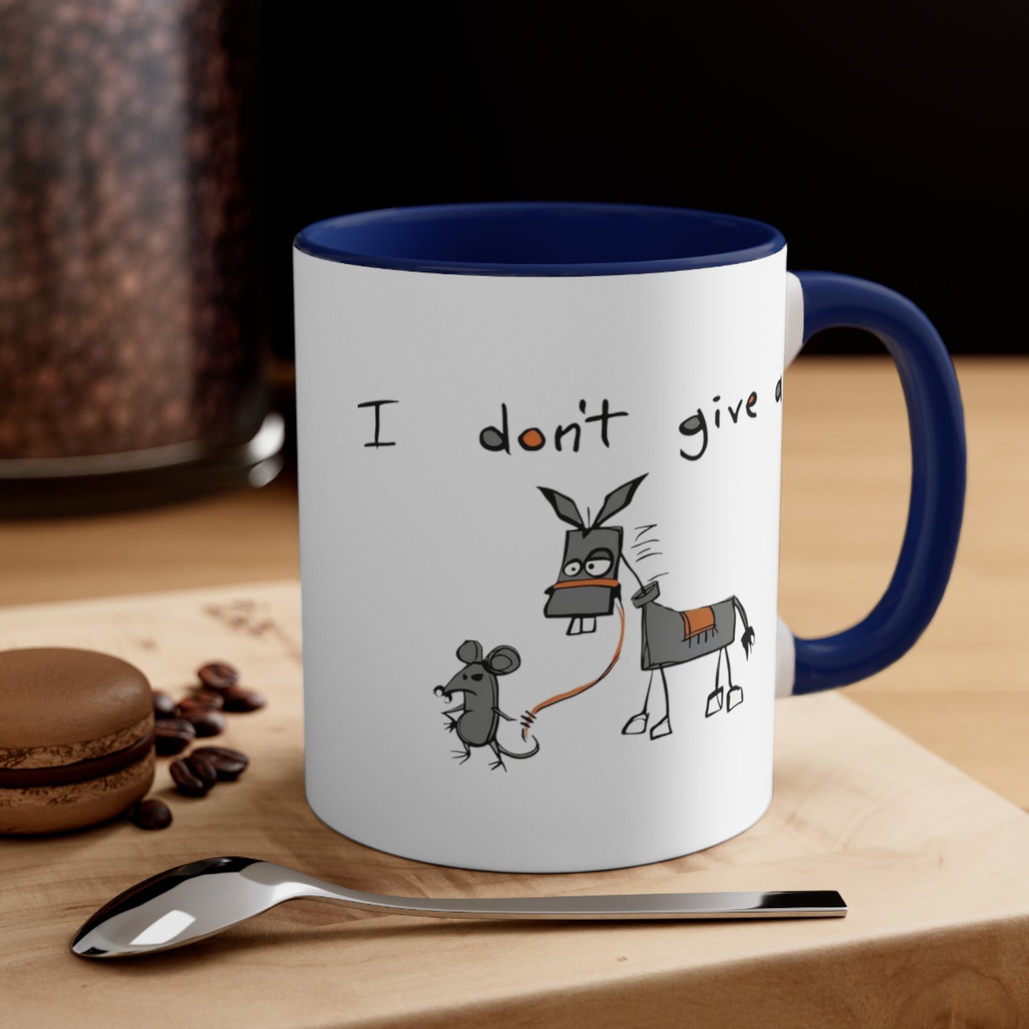 Funny rats ass Accent Coffee Mug, 11oz