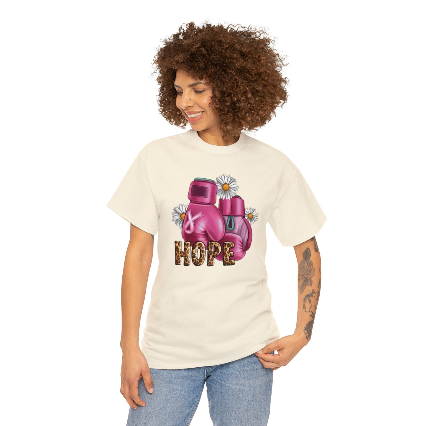 Cancer awaness Unisex Heavy Cotton Tee