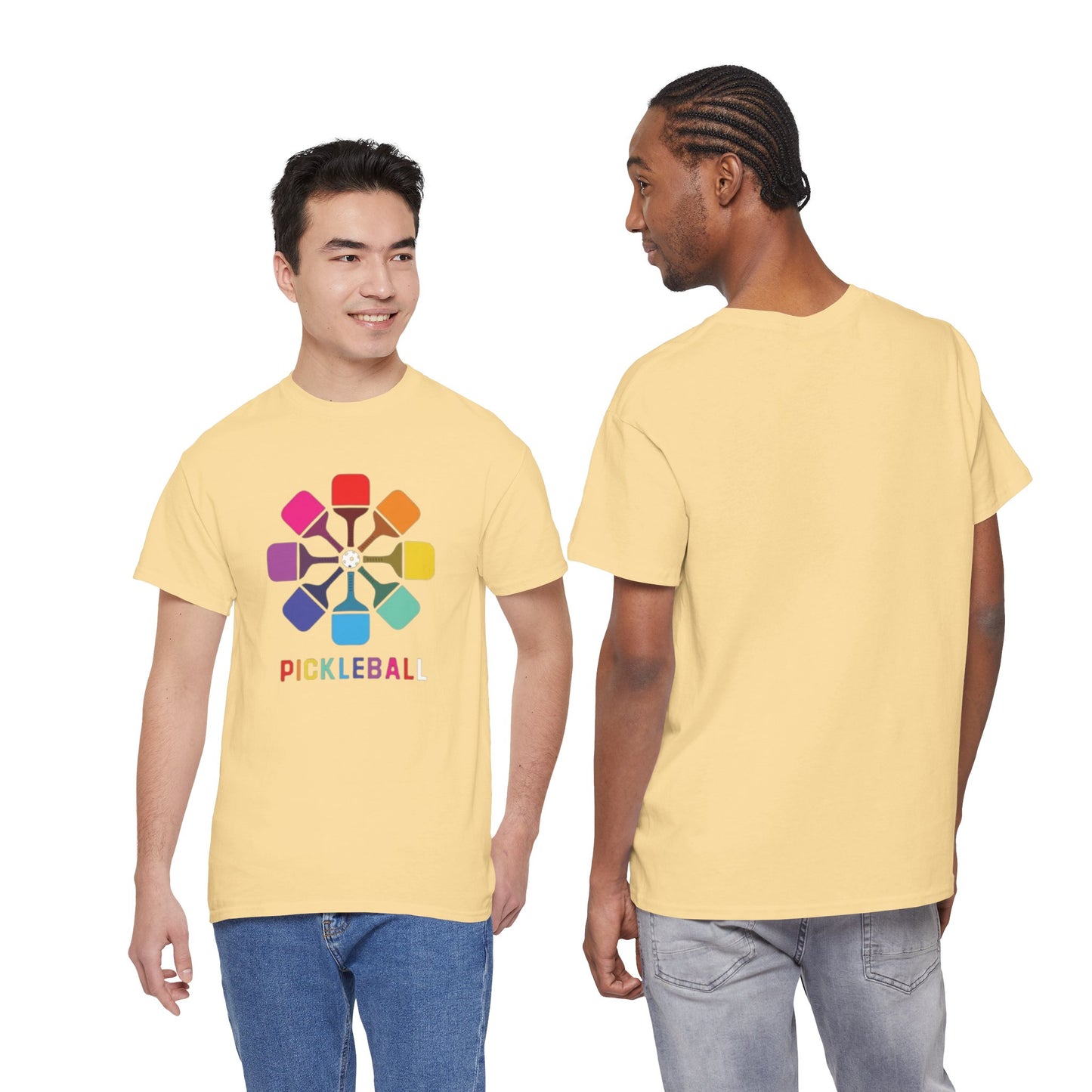 Pickleball paddle T shirt Heavy Cotton Tee