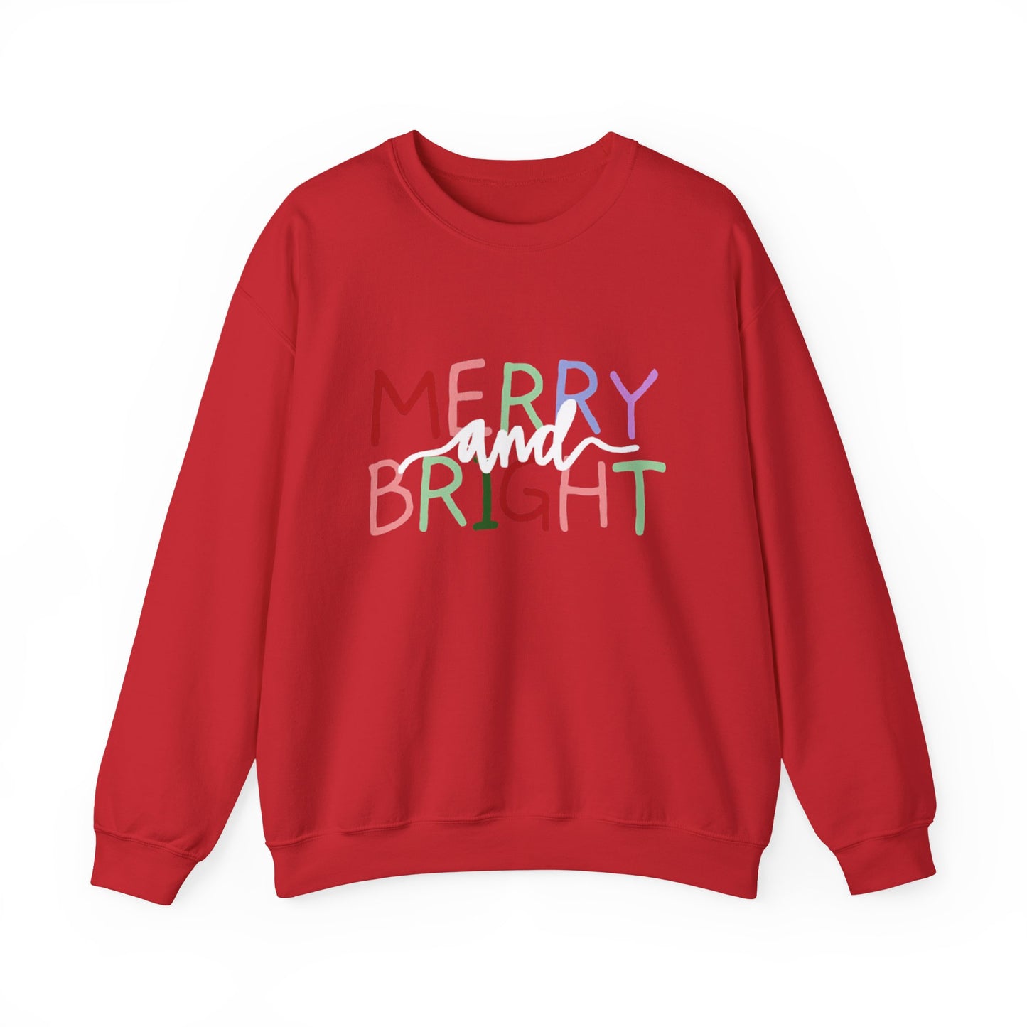 Merry and Bright Holiday Sweatshirt | Christmas Crewneck