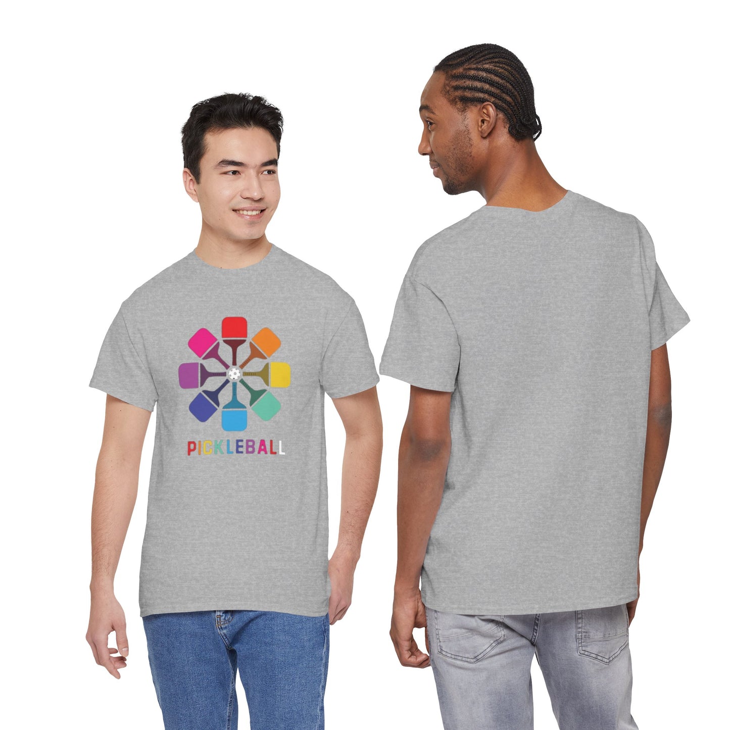 Pickleball paddle T shirt Heavy Cotton Tee