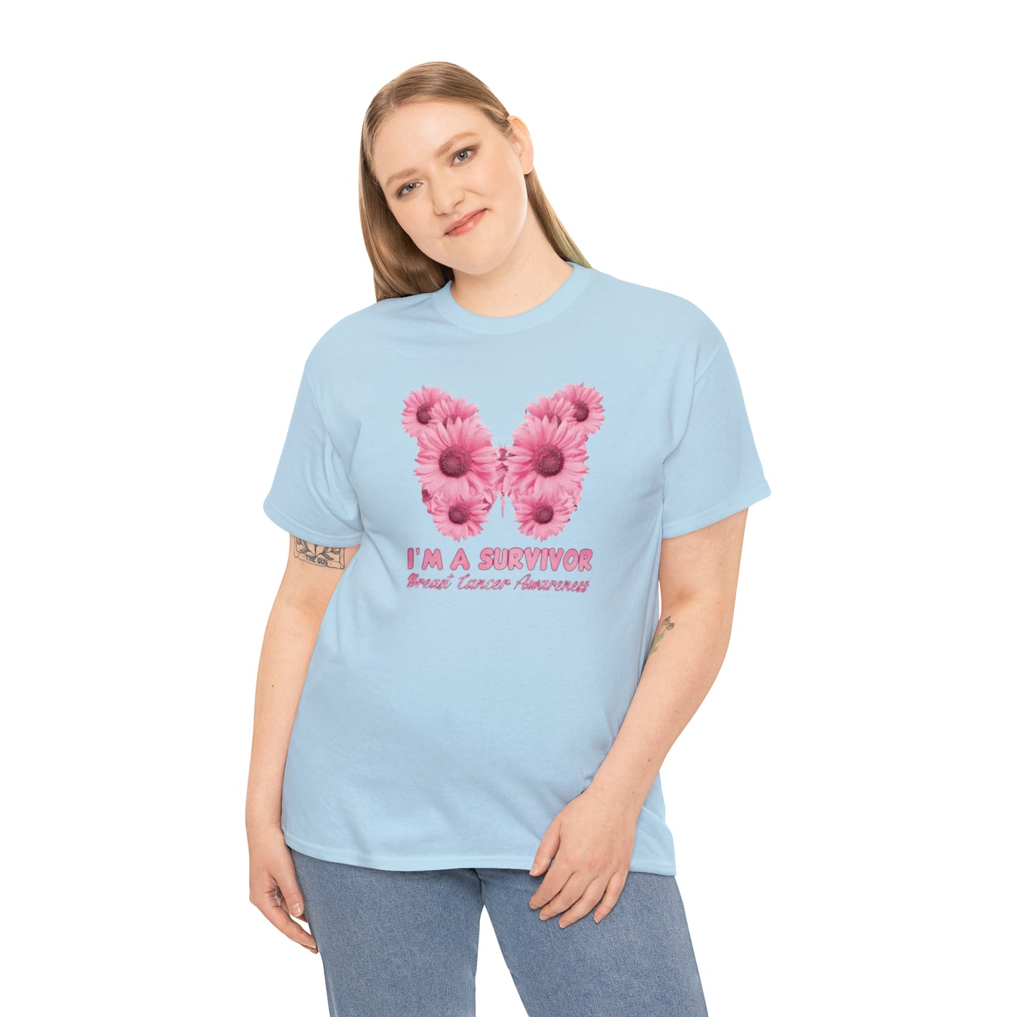 Cancer awareness Unisex Heavy Cotton Tee