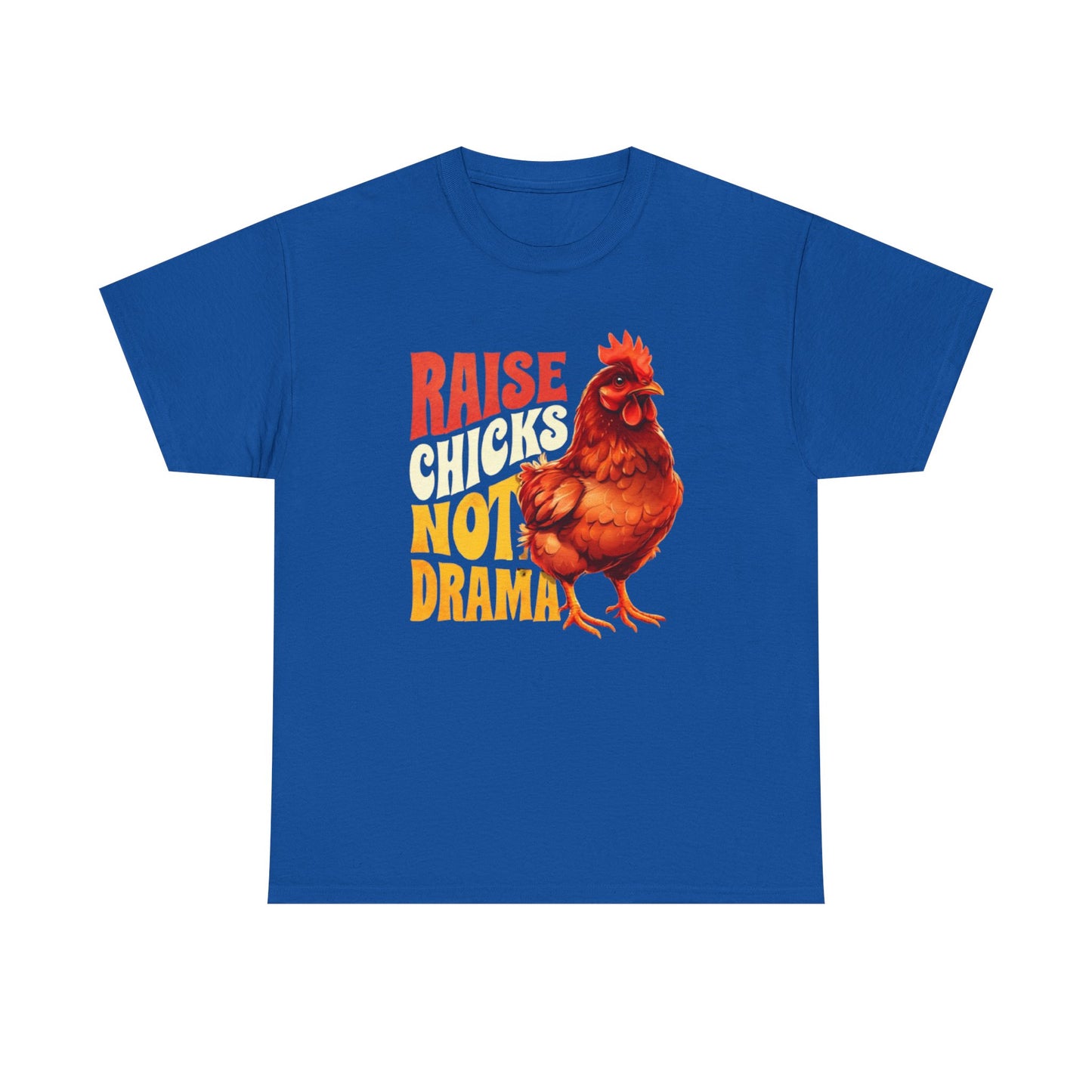 Chicken Lover Unisex Tee, Raise Chickens Not Drama T-Shirt, Farm Animal Graphic Shirt, Funny Hen Rooster Top, Country Life Apparel