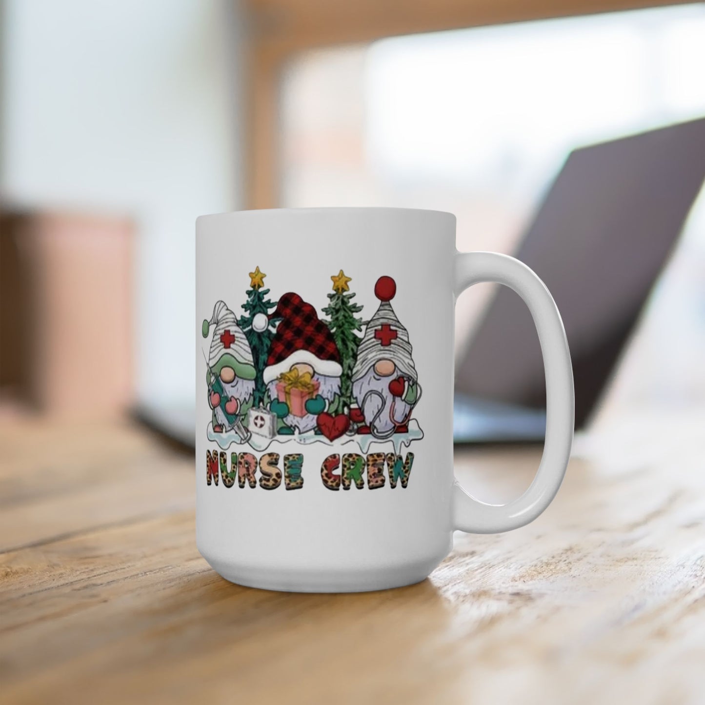 Holiday nurse Ceramic Mug 15oz contact seller for right handed mug