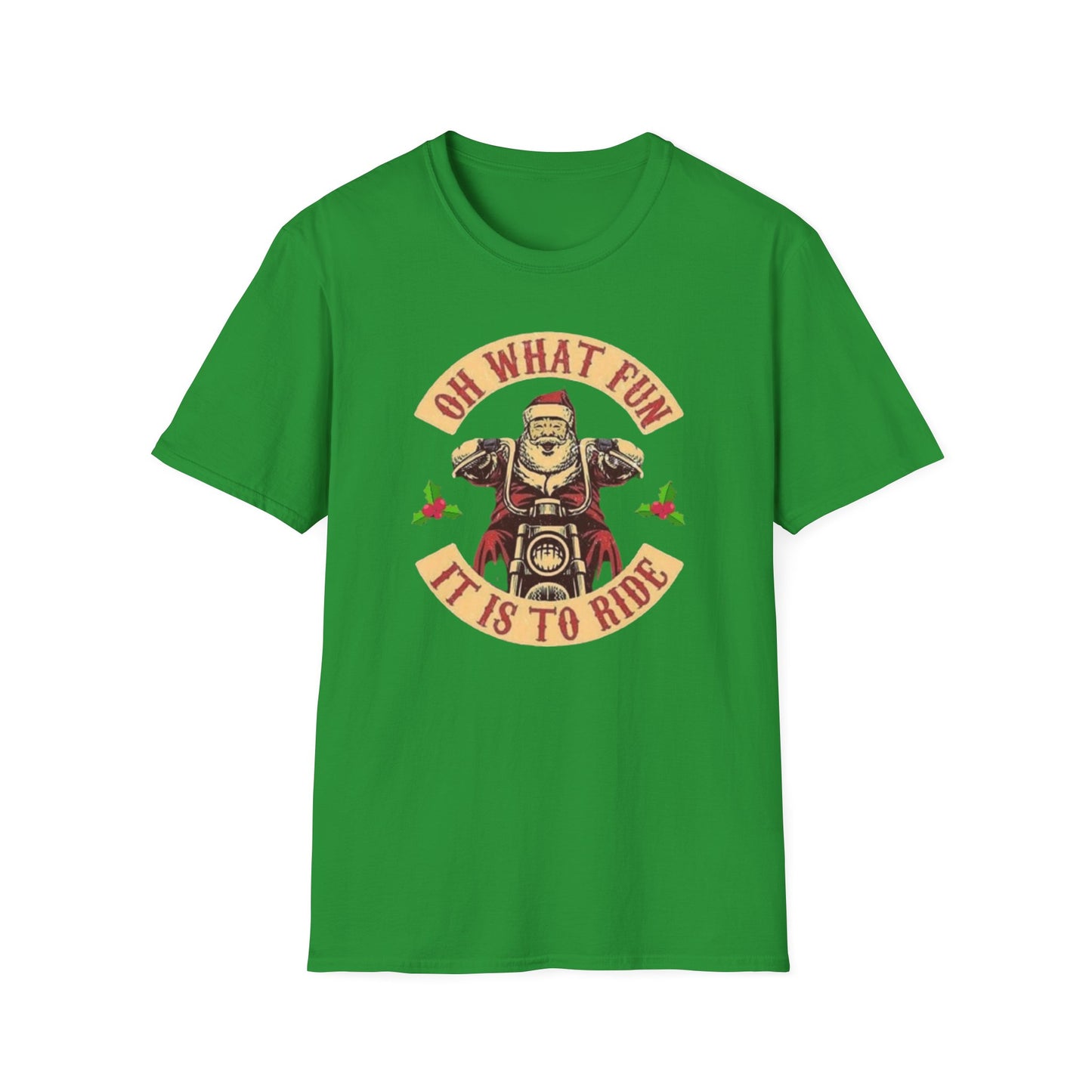 Motorcycle Santa Softstyle T-Shirt