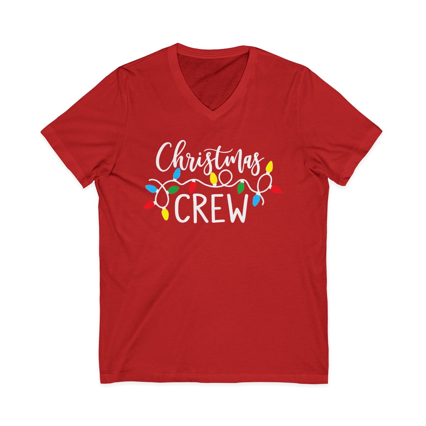 Christmas Crew Shirt  Matching Christmas Family T-Shirts  Holiday Lights Graphic Tee  Cute Xmas Shirt Women  Festive Holiday Party Outfit