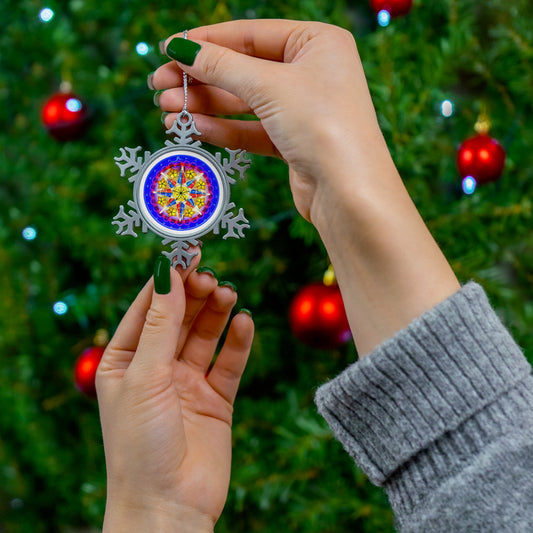 Filipino parol Pewter Snowflake Ornament