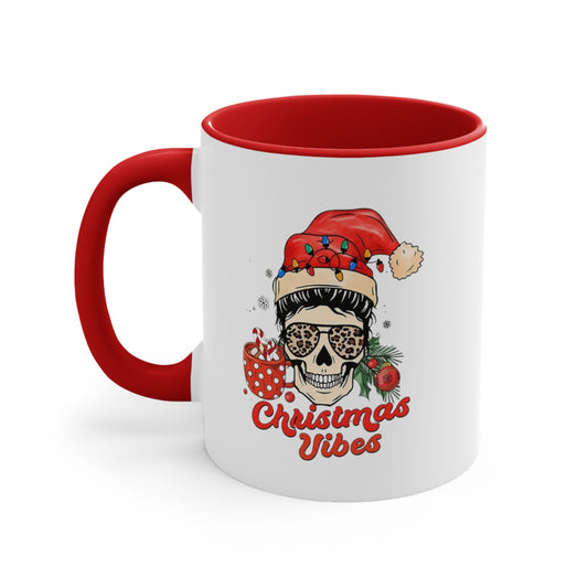 Christmas vibes Accent Coffee Mug, 11oz