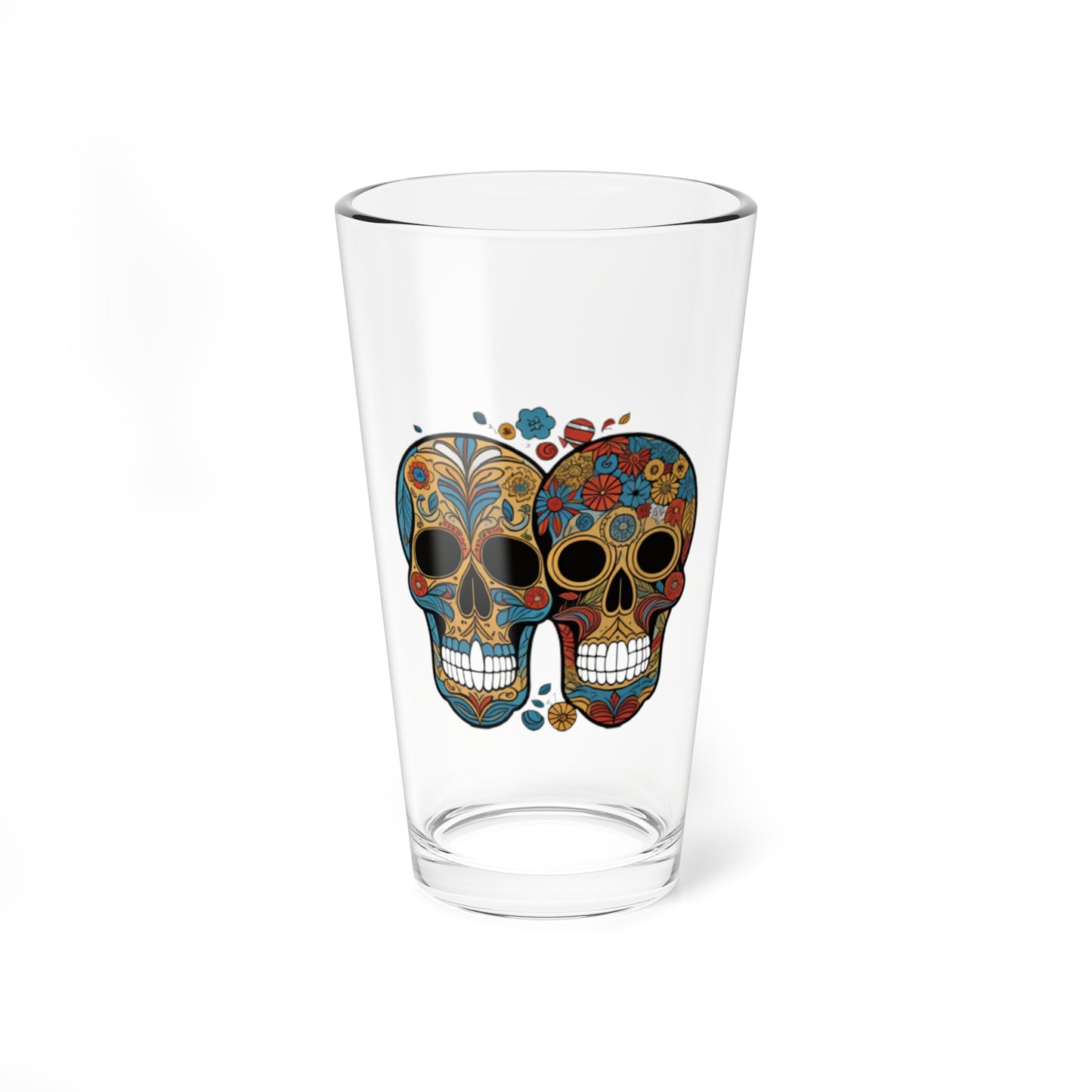 Candy skulls Mixing Glass, 16oz