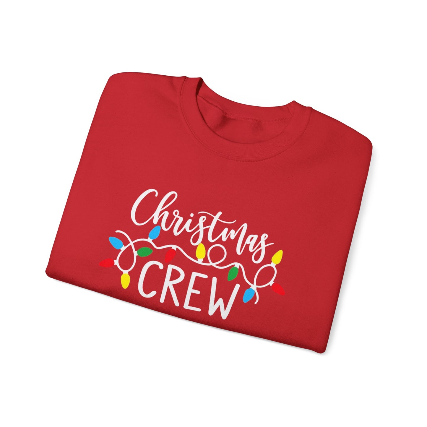 Christmas Crew sweatshirt Matching Family Christmas Shirts Holiday Lights Graphic Tee Cute Xmas Shirt for Women Festive Holiday Party top