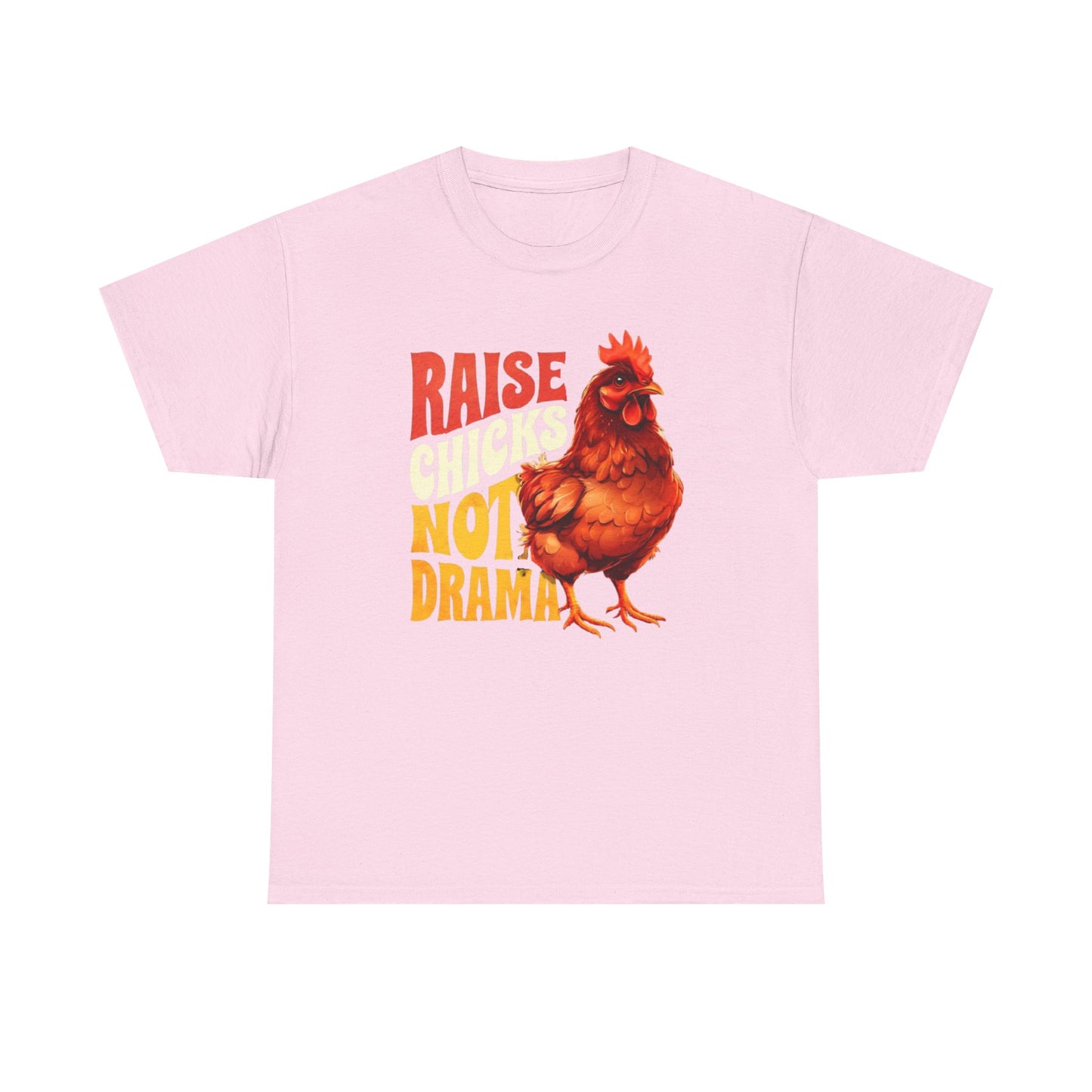 Chicken Lover Unisex Tee, Raise Chickens Not Drama T-Shirt, Farm Animal Graphic Shirt, Funny Hen Rooster Top, Country Life Apparel