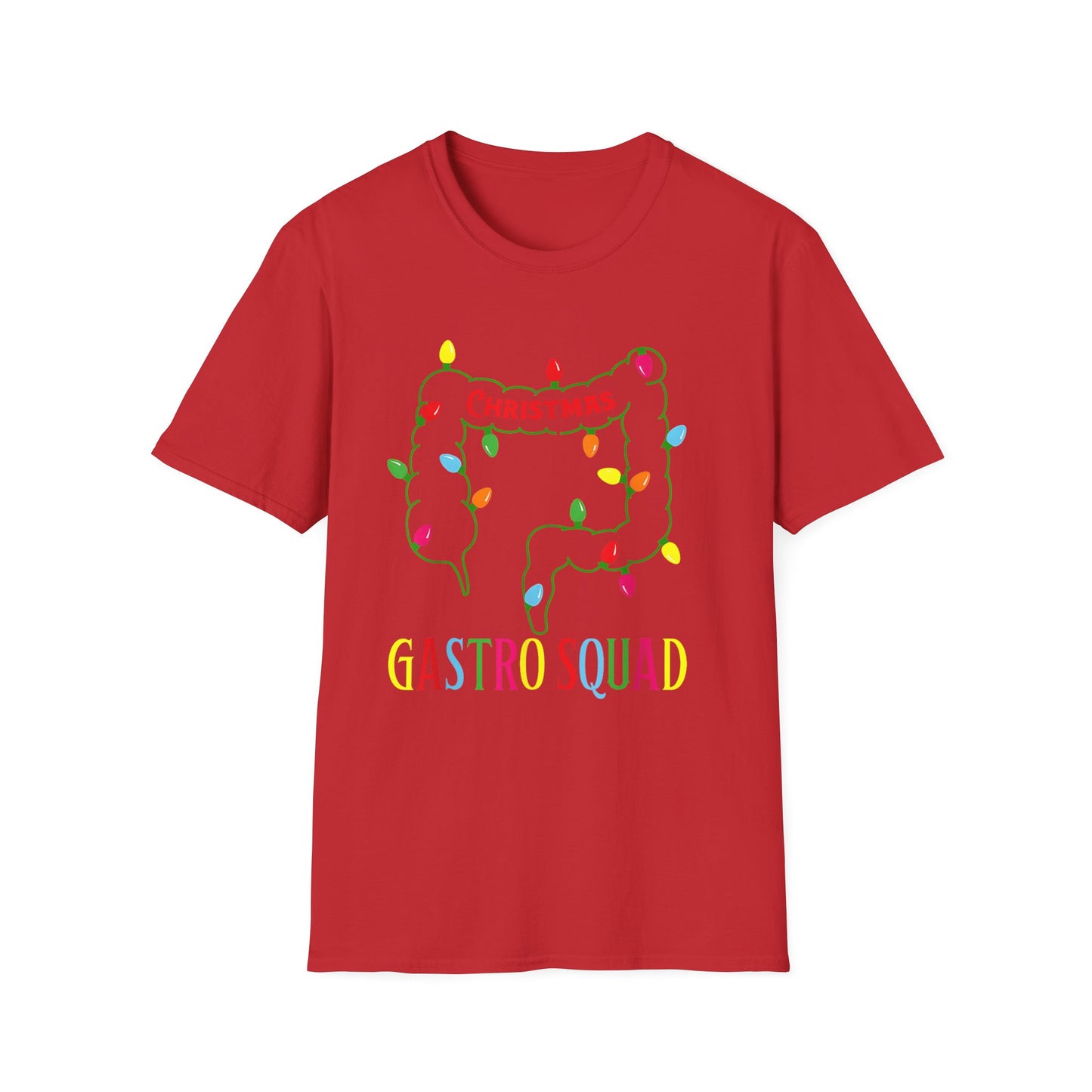 Gastroenterology Holiday T-Shirt GI Squad, Unisex Tee for Medical Professionals, Stomach Doctor Gift, Gastroenterologist Present, Digestive