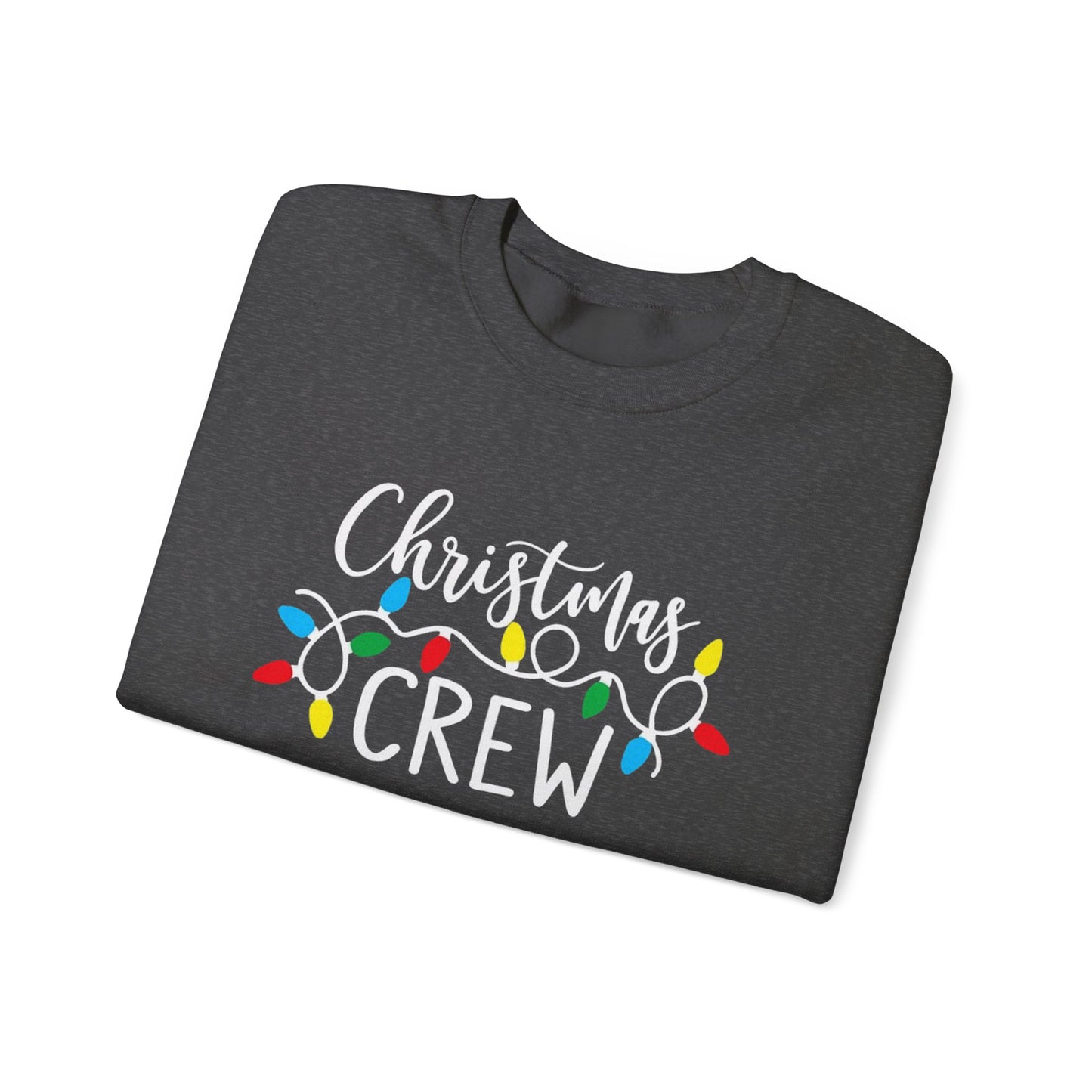 Christmas Crew sweatshirt Matching Family Christmas Shirts Holiday Lights Graphic Tee Cute Xmas Shirt for Women Festive Holiday Party top