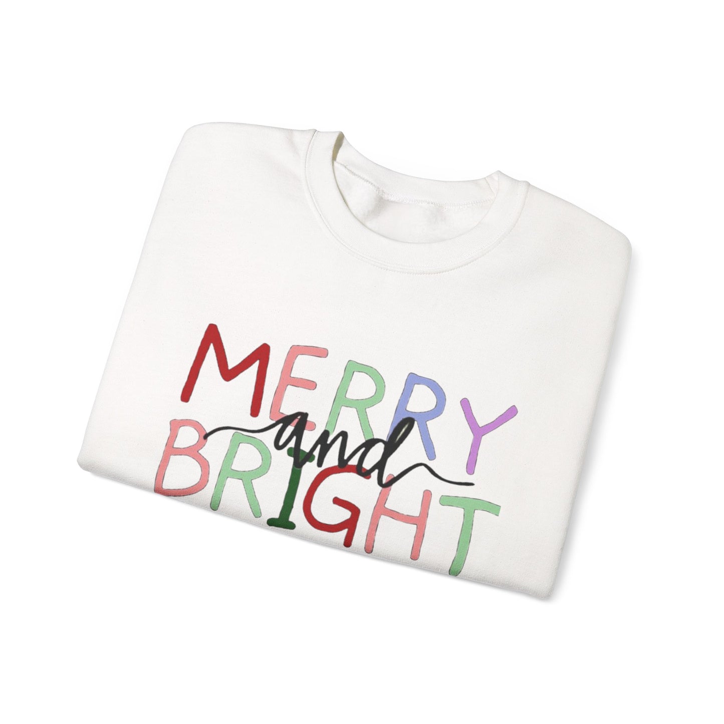 Merry and Bright Holiday Sweatshirt | Christmas Crewneck