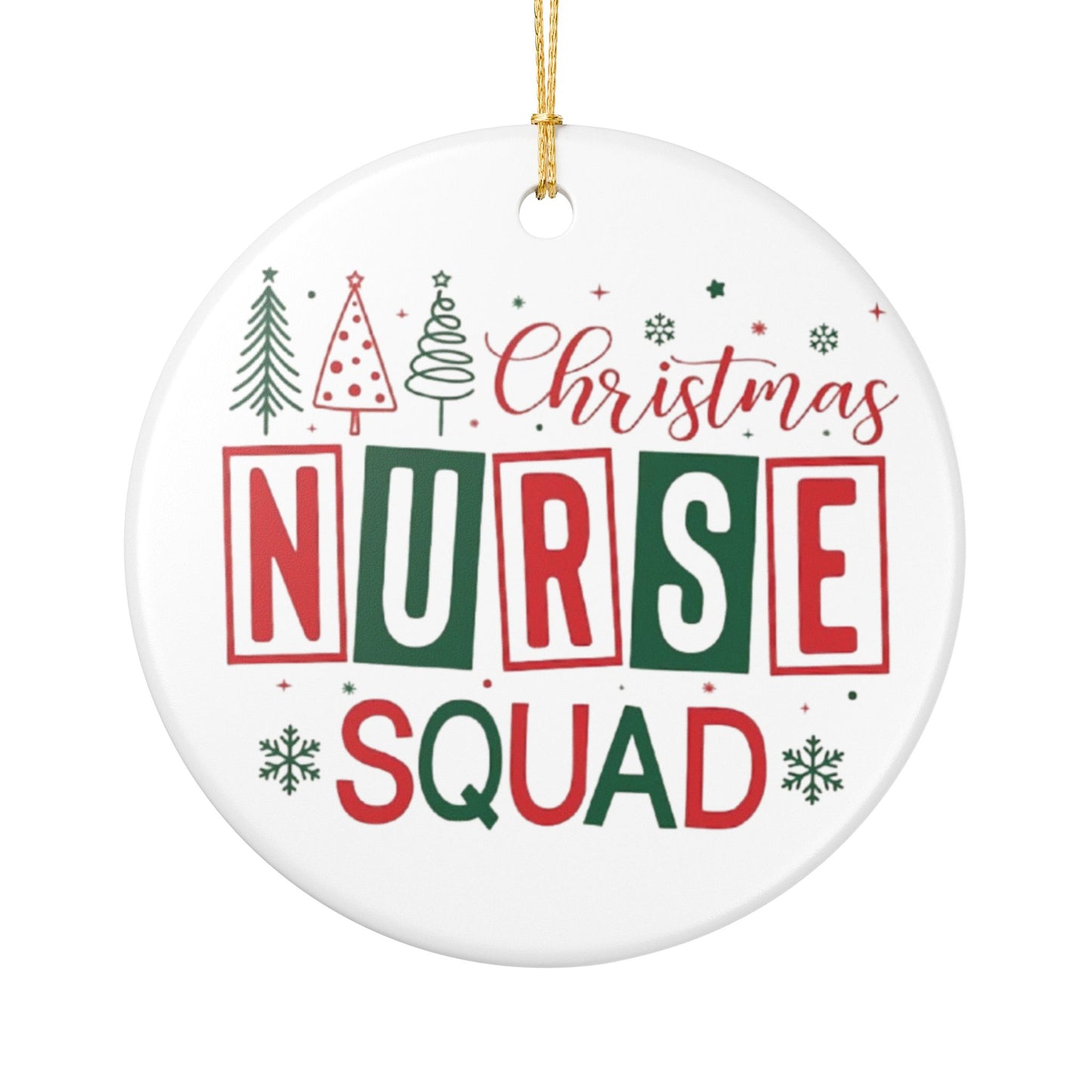 Nurse Squad Ceramic Ornament, Nurse Gift, Hospital Decor, Medical Office Desk, Nursing Student Present, RN Graduation, Healthcare Decor