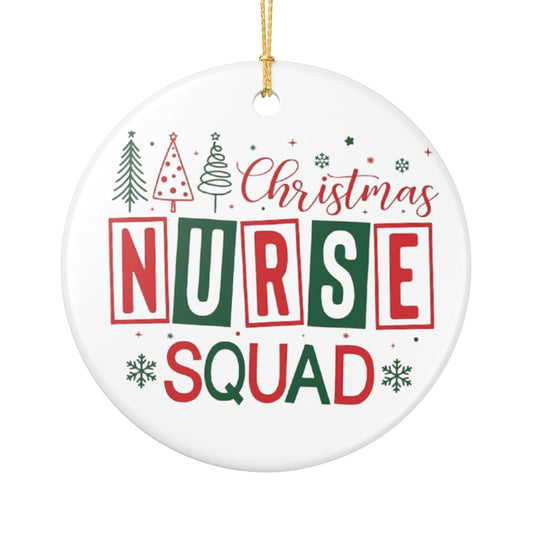 Nurse Squad Ceramic Ornament, Nurse Gift, Hospital Decor, Medical Office Desk, Nursing Student Present, RN Graduation, Healthcare Decor