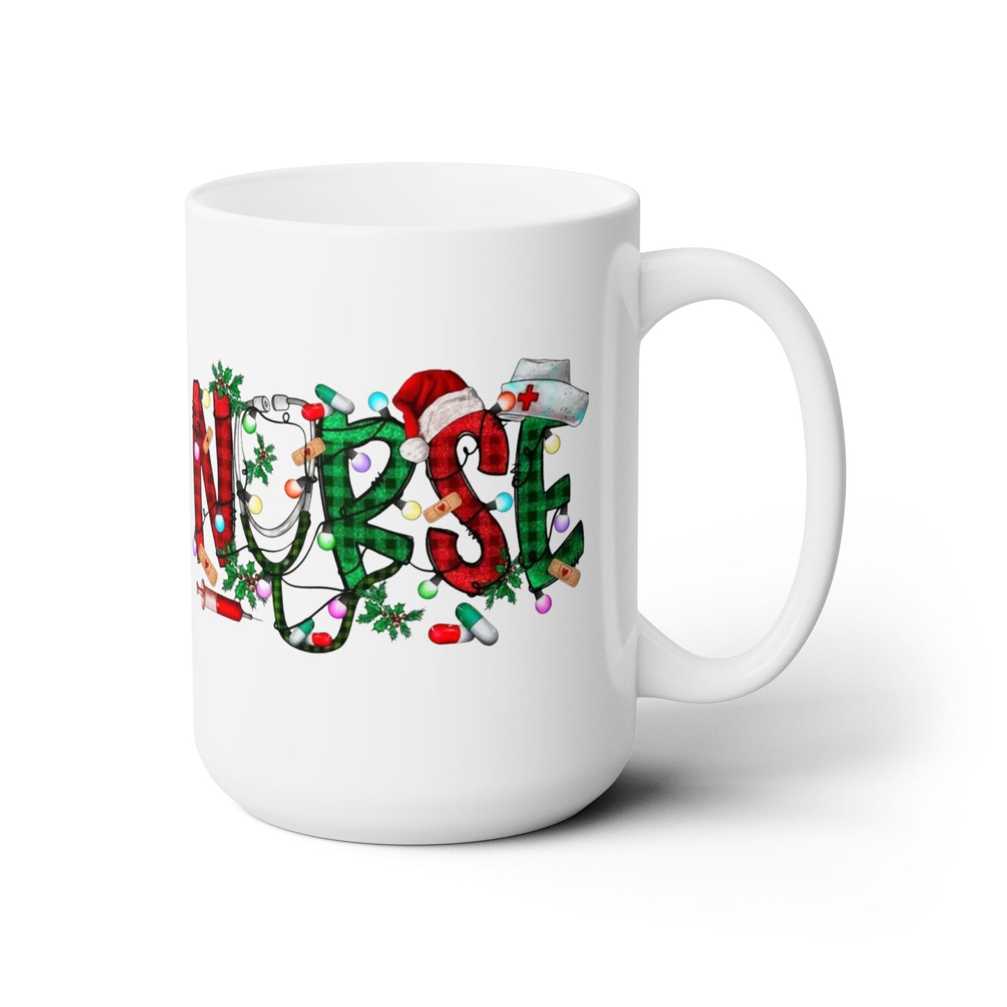 Nurse holiday Ceramic Mug 15oz contact seller for right handed mug