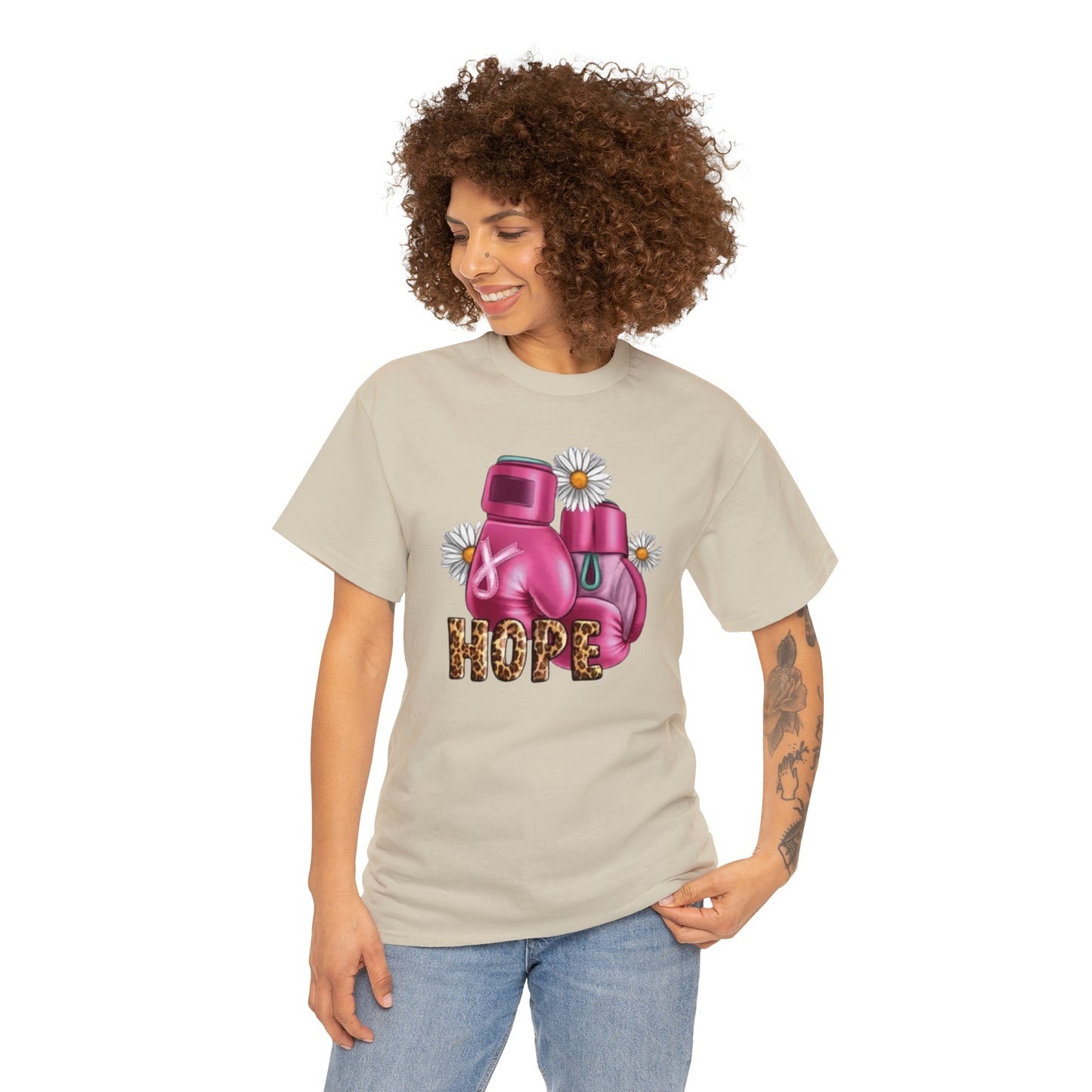 Cancer awaness Unisex Heavy Cotton Tee